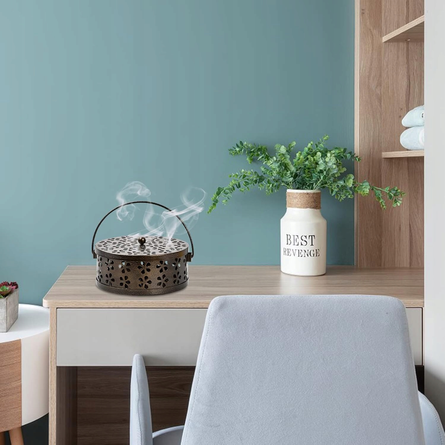 Pojemnik Stojak Uchwyt Na Spiralę Szpulę Kadzidła Na Komary Retro Kemping