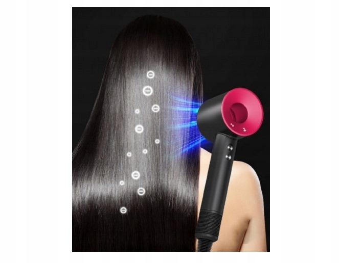 Suszarka Do Włosów Z Dyfuzorem Jonizacją Mocna Zimny Nawiew 5W1 5 Końcówek