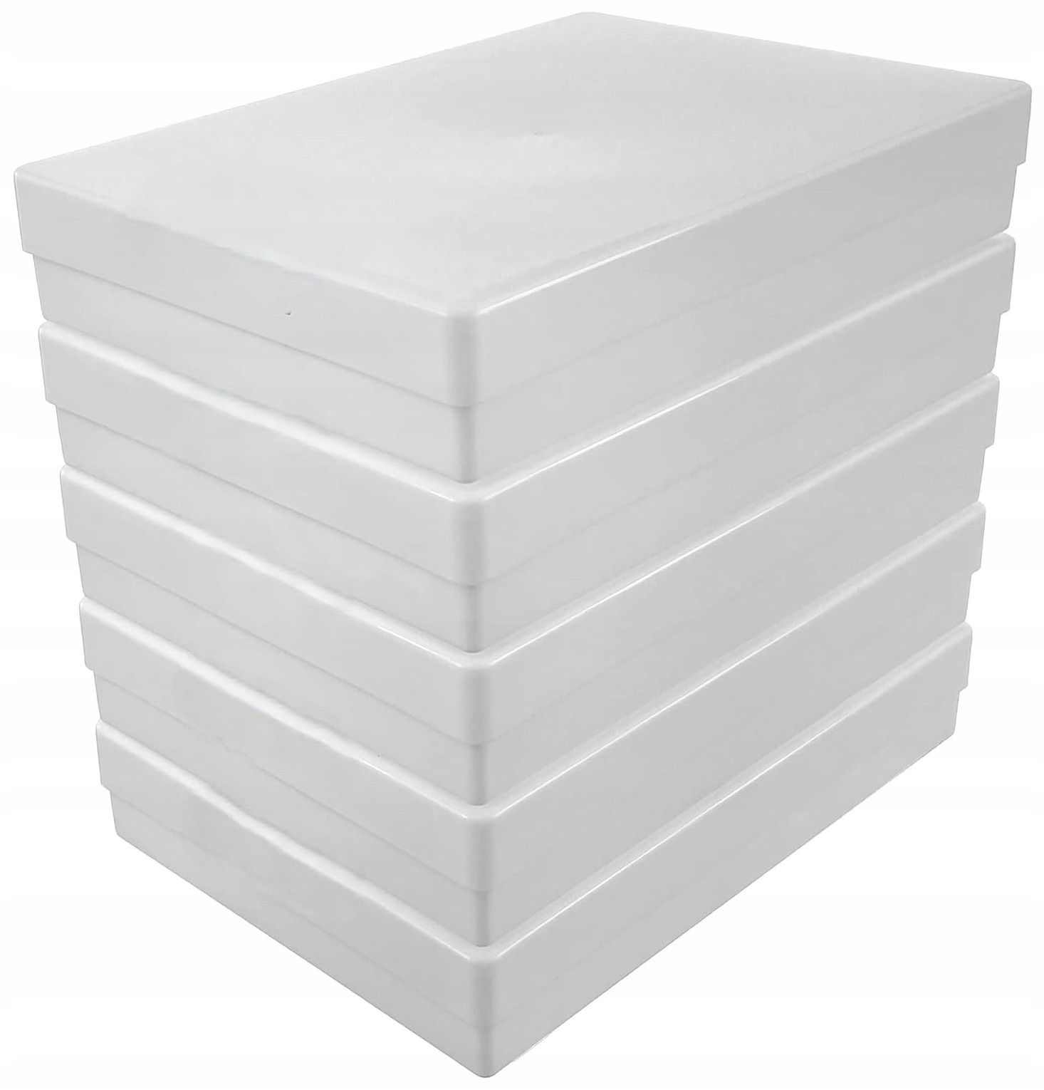 Organizer Na Dokumenty A4 Pojemnik Z Pokrywką Zamykany 3.6L Zestaw 5 Sztuk