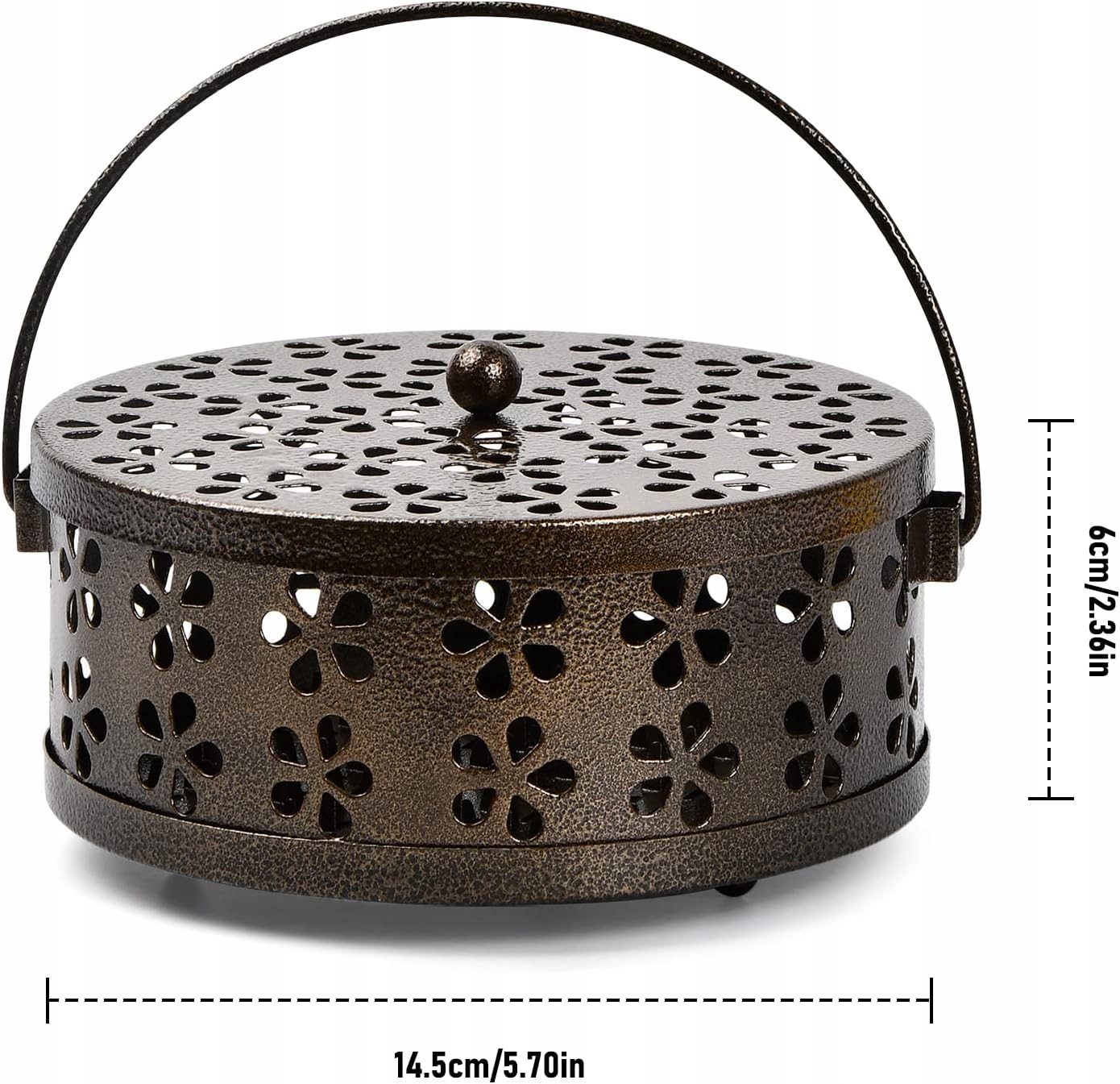 Pojemnik Stojak Uchwyt Na Spiralę Szpulę Kadzidła Na Komary Retro Kemping