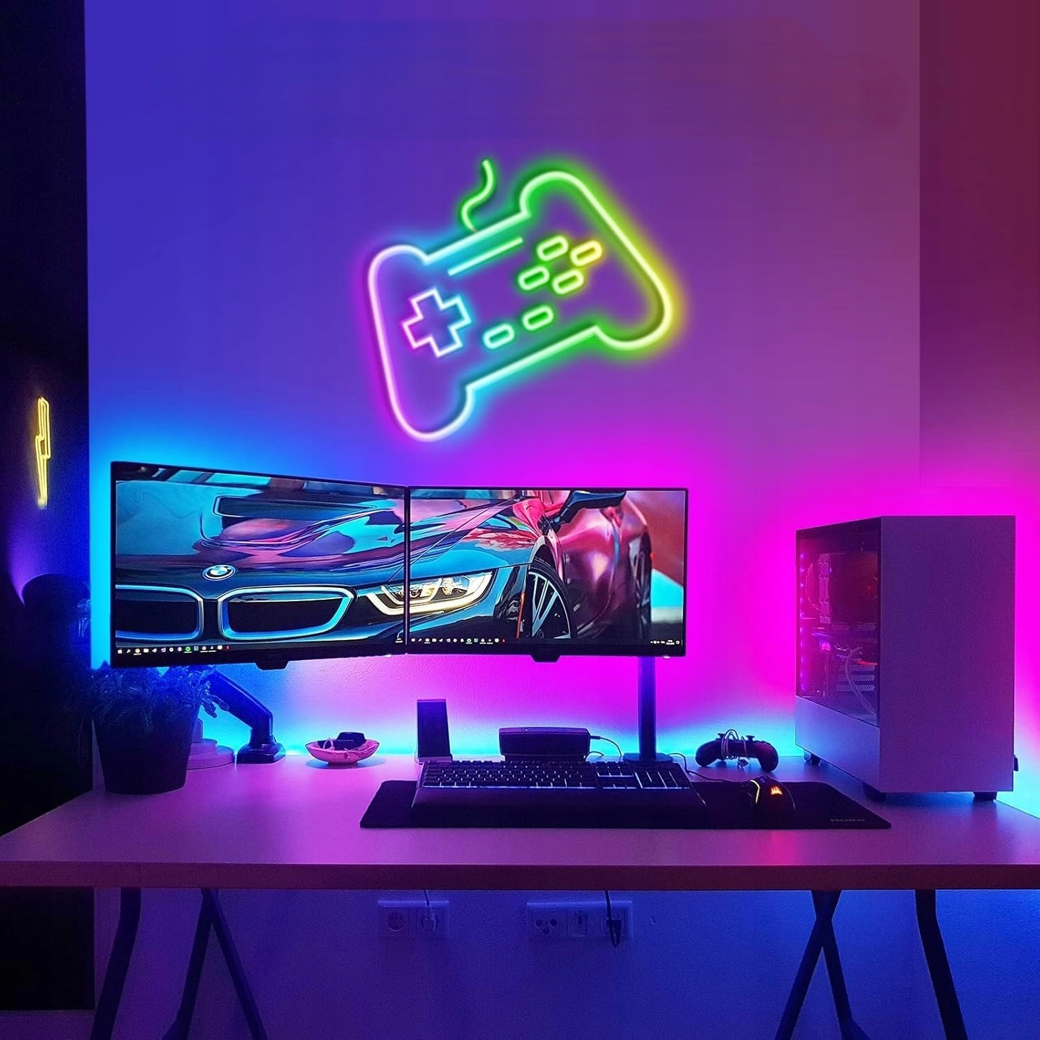 Taśma Led 15M Neonowa Rgb Wifi Aplikacja Pilot Elastyczna Formowania