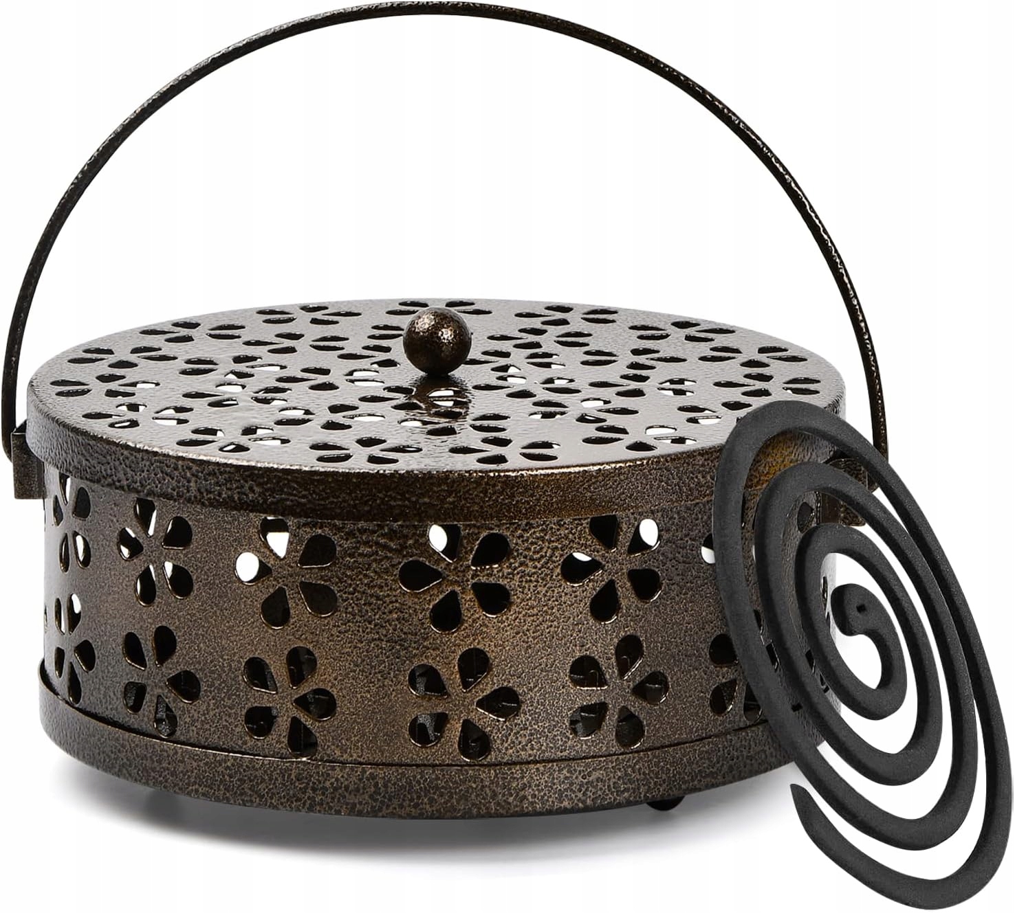 Pojemnik Stojak Uchwyt Na Spiralę Szpulę Kadzidła Na Komary Retro Kemping