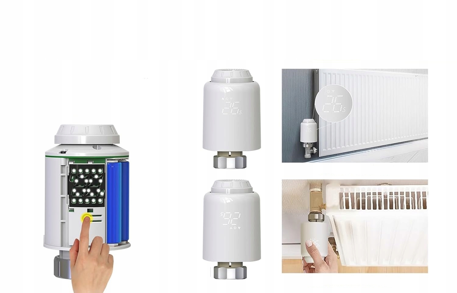 Głowica Termostatyczna Termostat Inteligentny Zigbee Tuya Alexa Smart Home