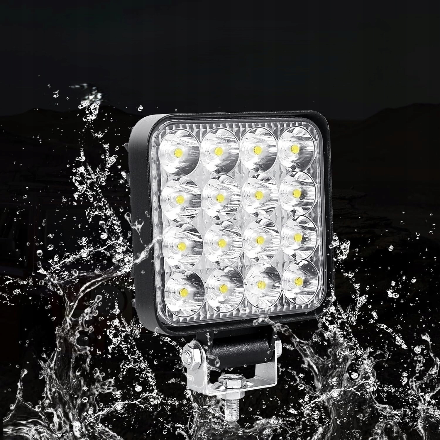 Lampa Robocza Led 48W Halogen Szperacz 12V 24V 16Led Wysoko Wydajny 4X