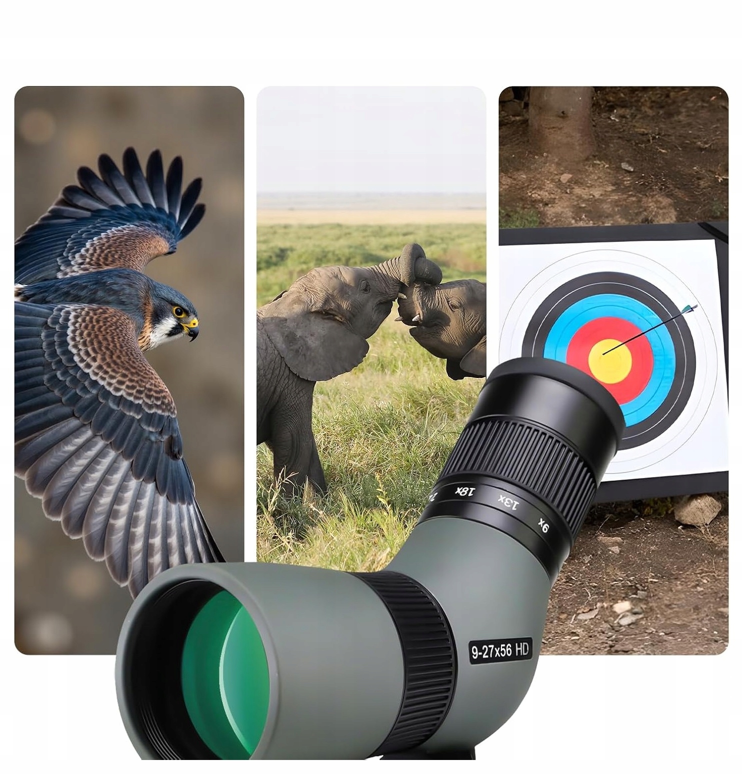 Luneta Obserwacyjna Ed 9-27X56 Fmc 2M Kompaktowa Przenośna Turystyczna