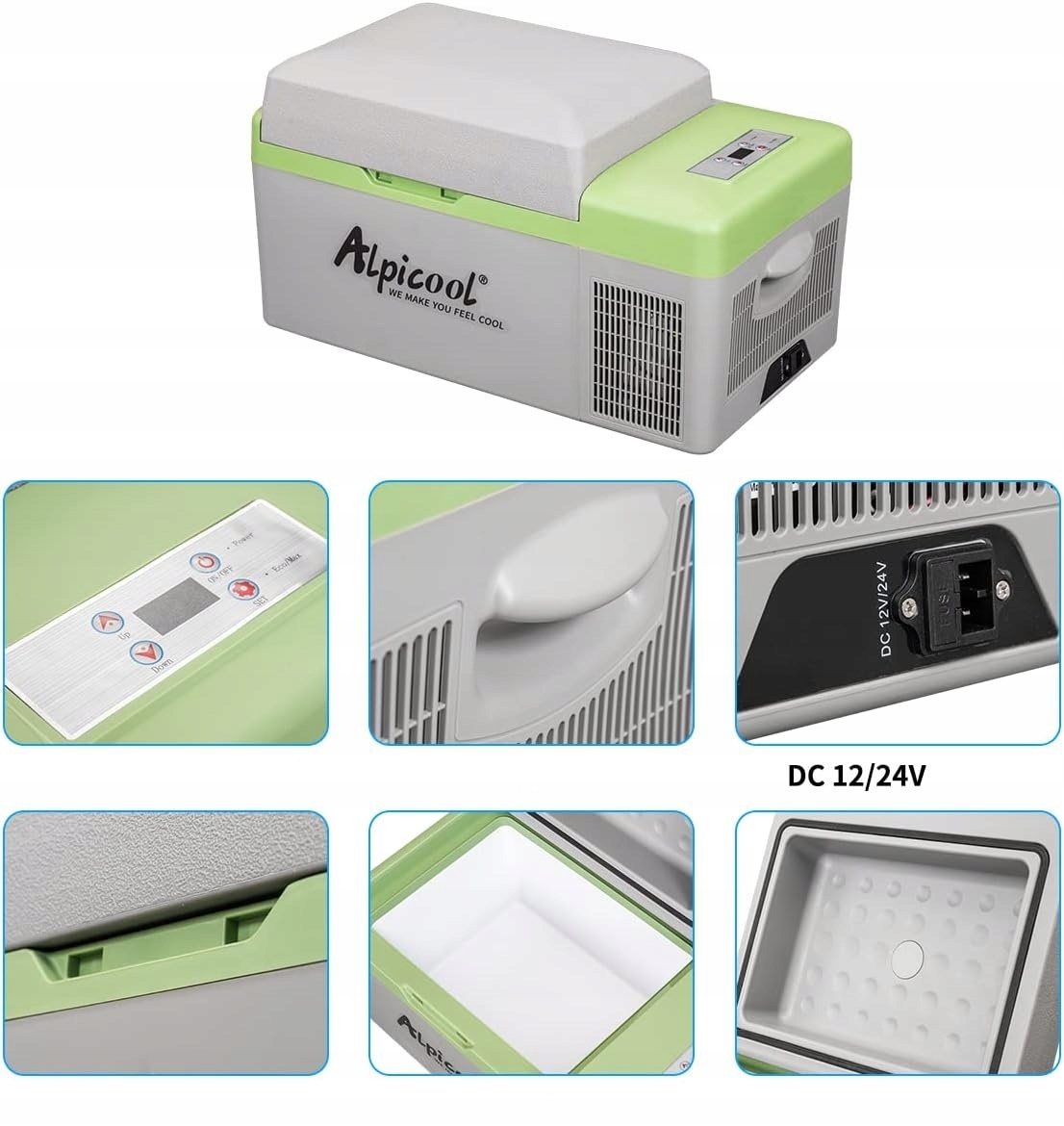 Lodówka Kompresorowa 20L 12/24/230 Z Funkcją Zamrażarki Turystyczna Kemping