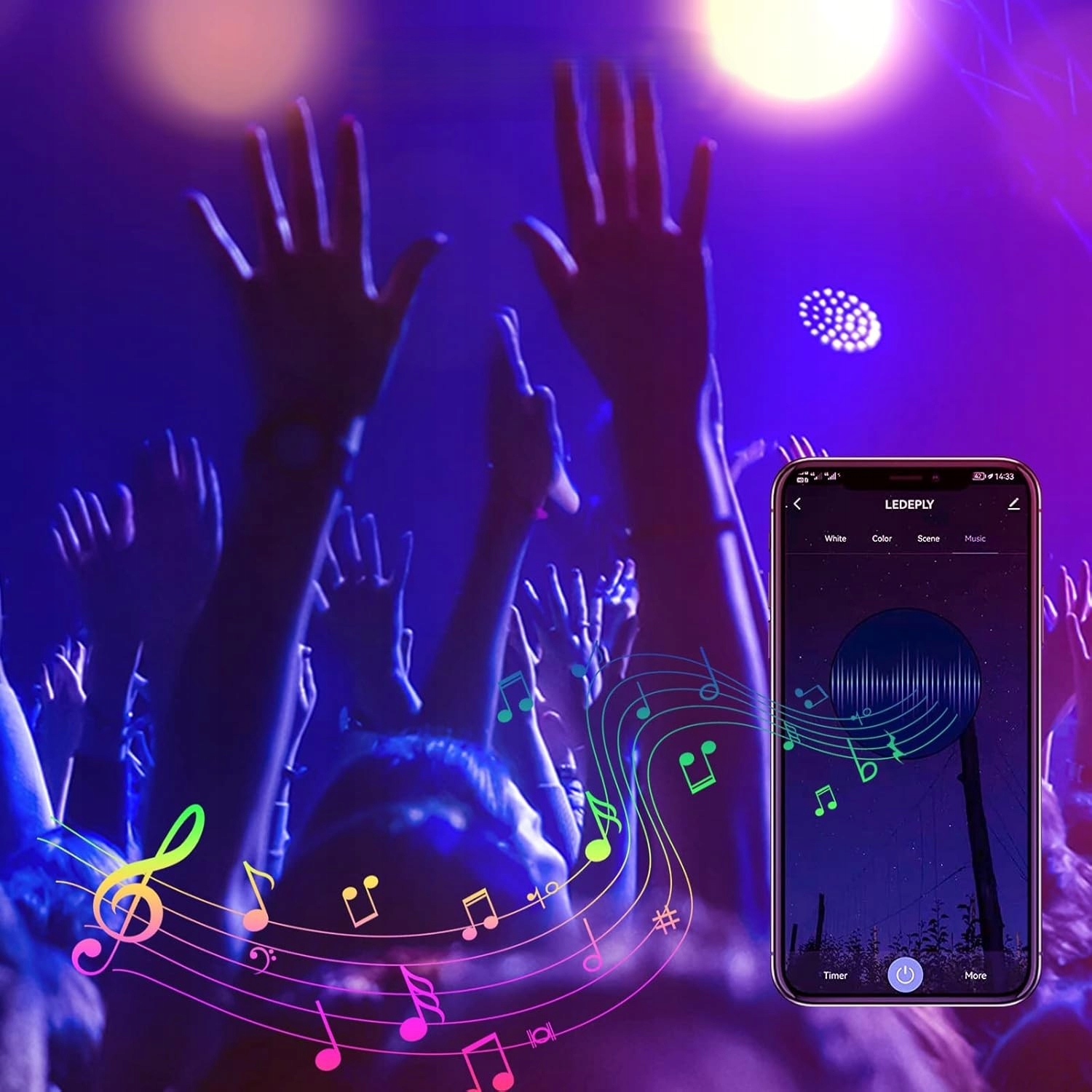 Żarówka Led Inteligentna Rgb Mr16 Gu5.3 Smart Life Bluetooth Zestaw 6X