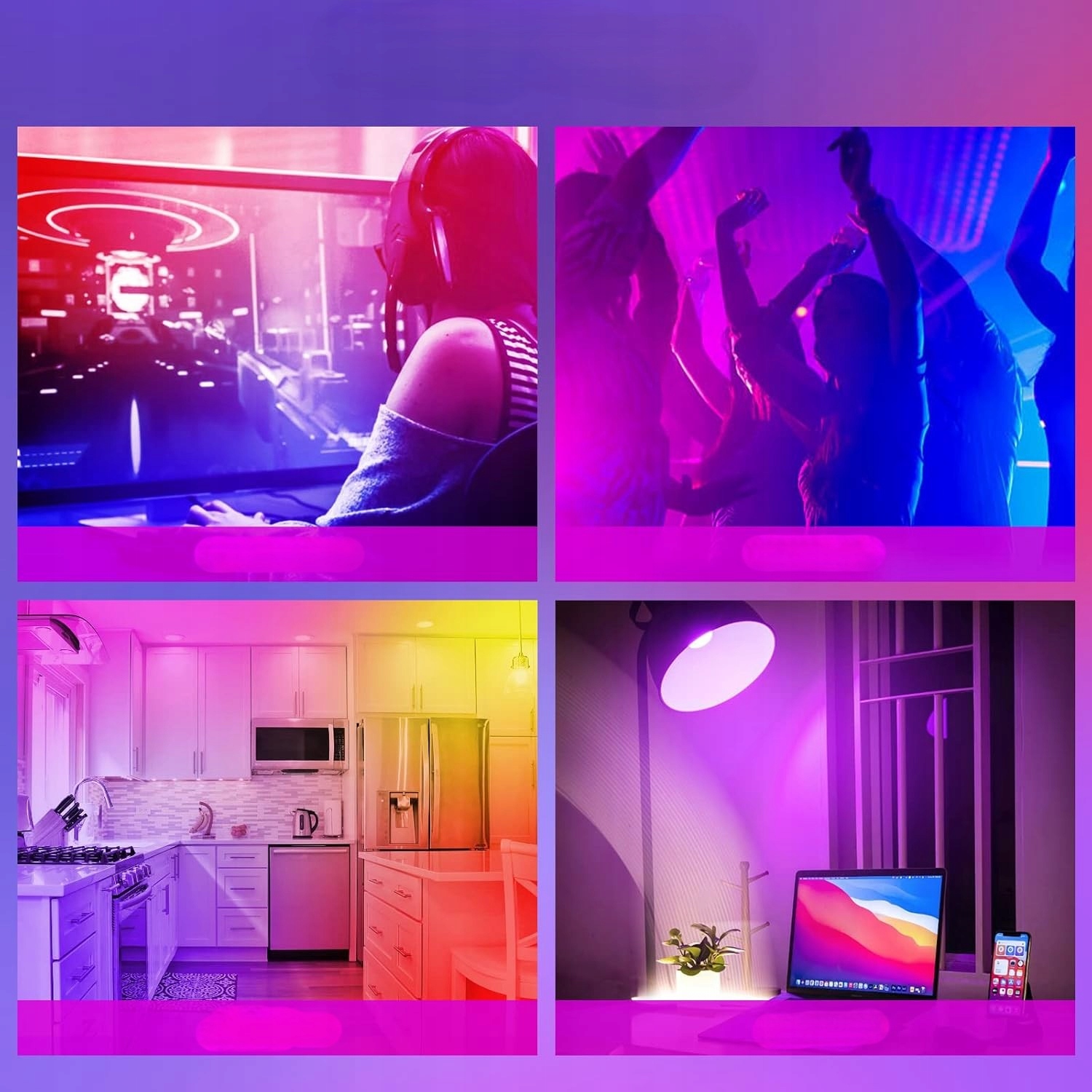 Żarówka Led Inteligentna Rgb Mr16 Gu5.3 Smart Life Bluetooth Zestaw 6X