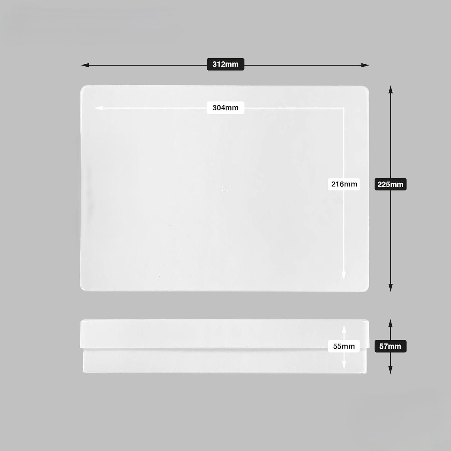 Organizer Na Dokumenty A4 Pojemnik Z Pokrywką Zamykany 3.6L Zestaw 5 Sztuk