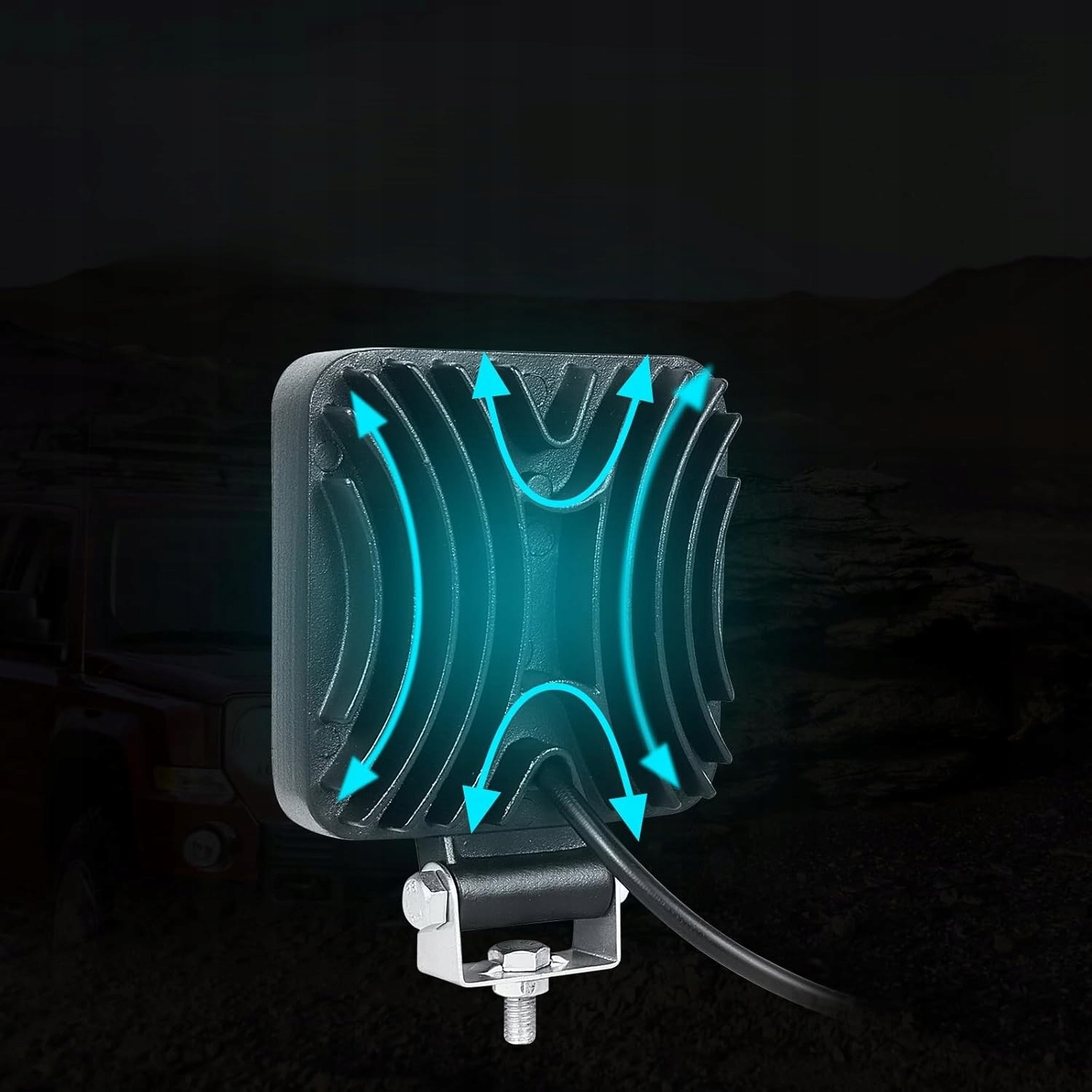 Lampa Robocza Led 48W Halogen Szperacz 12V 24V 16Led Wysoko Wydajny 4X