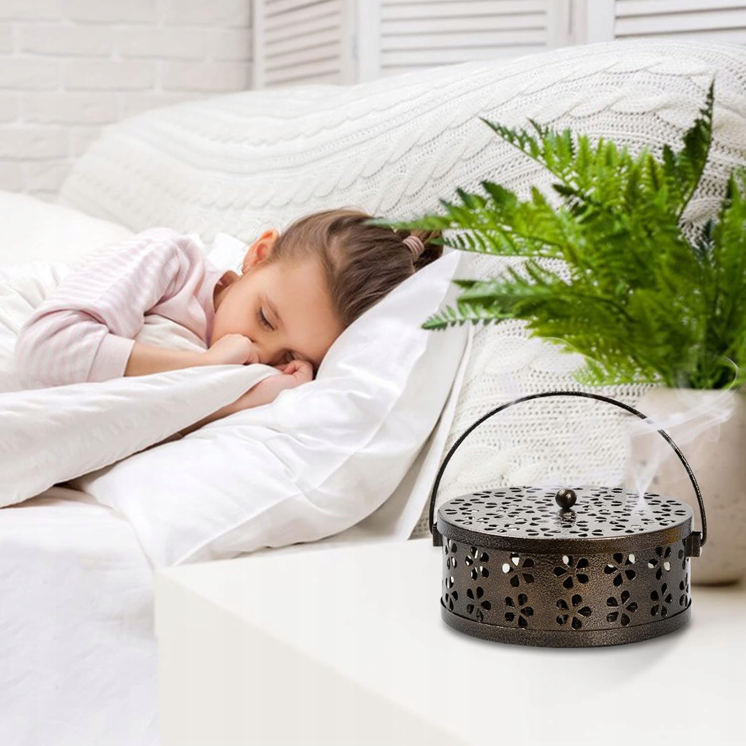 Pojemnik Stojak Uchwyt Na Spiralę Szpulę Kadzidła Na Komary Retro Kemping