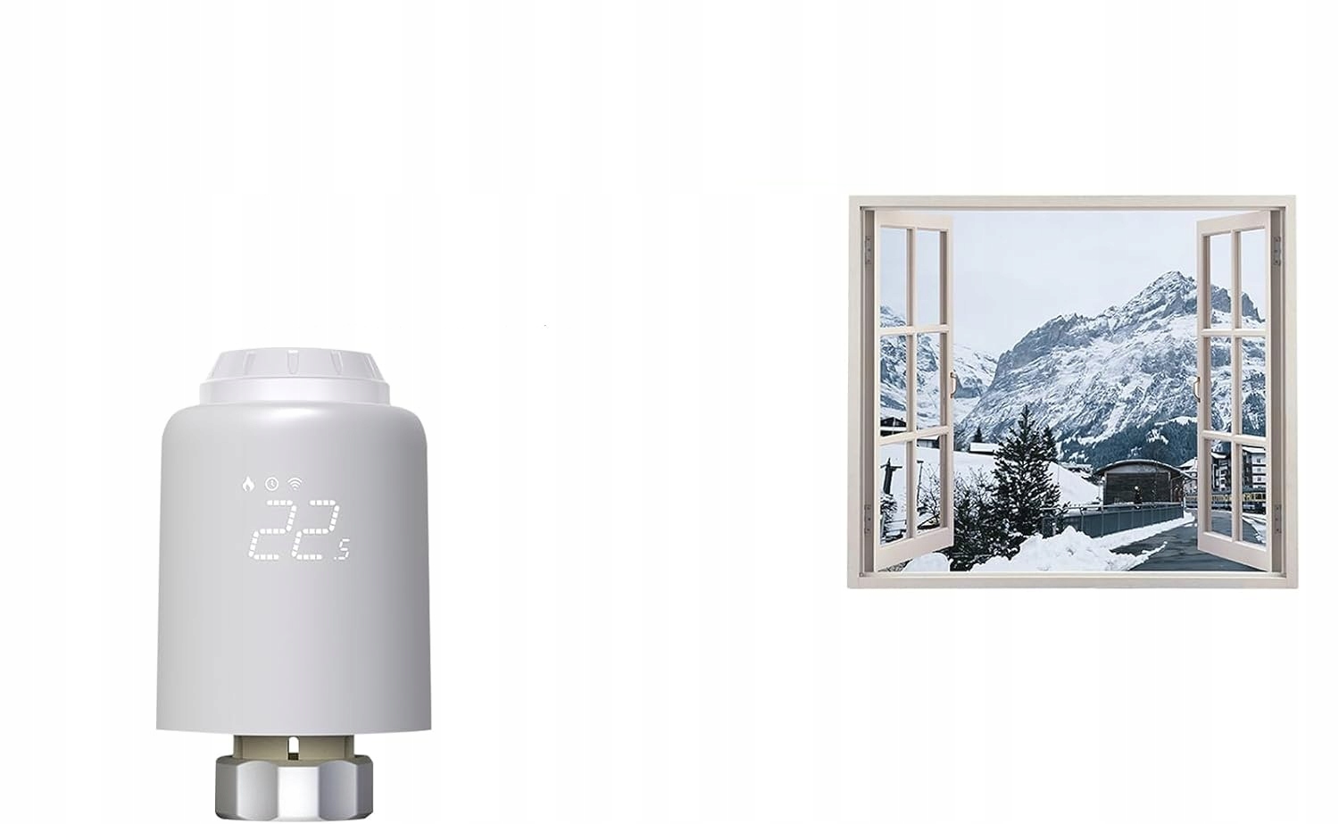 Głowica Termostatyczna Termostat Inteligentny Zigbee Tuya Alexa Smart Home