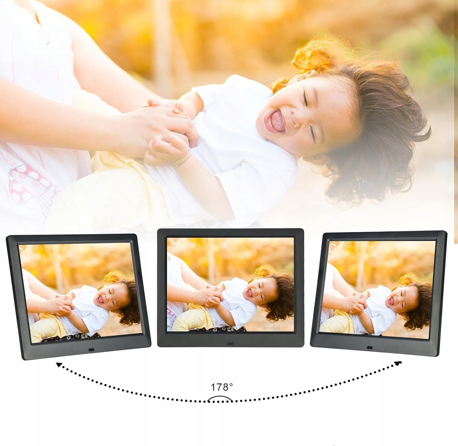 Ramka Cyfrowa Na Zdjęcia 32Gb 8.7" Fotoramka Filmy Muzyka Kalendarz Pilot