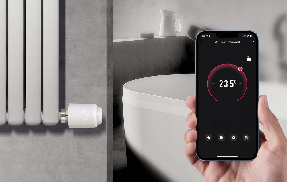 Głowica Termostatyczna Termostat Inteligentny Zigbee Tuya Alexa Smart Home