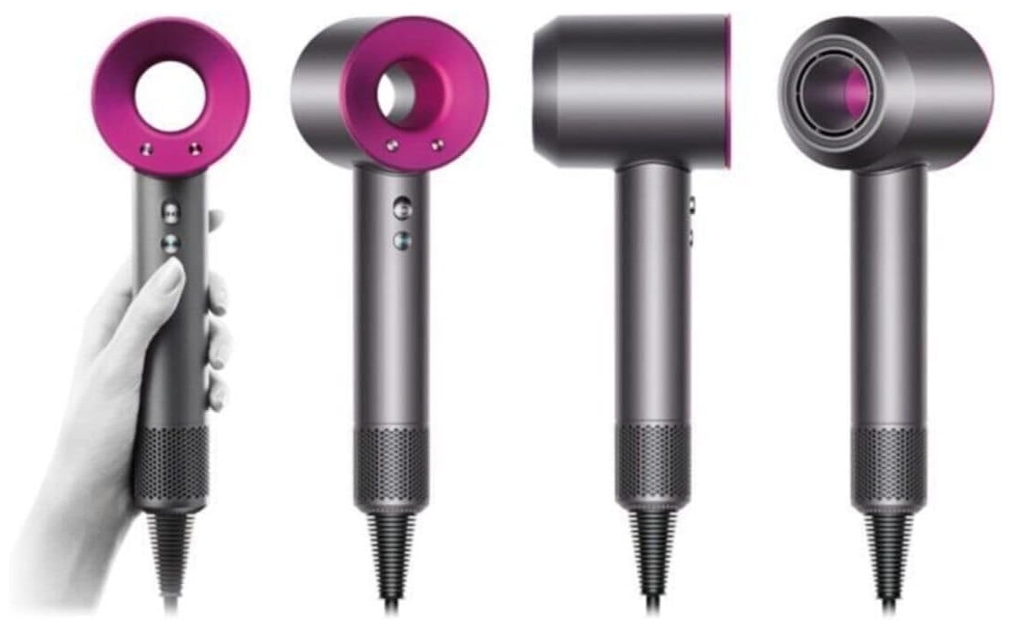 Suszarka Do Włosów Z Dyfuzorem Jonizacją Mocna Zimny Nawiew 5W1 5 Końcówek