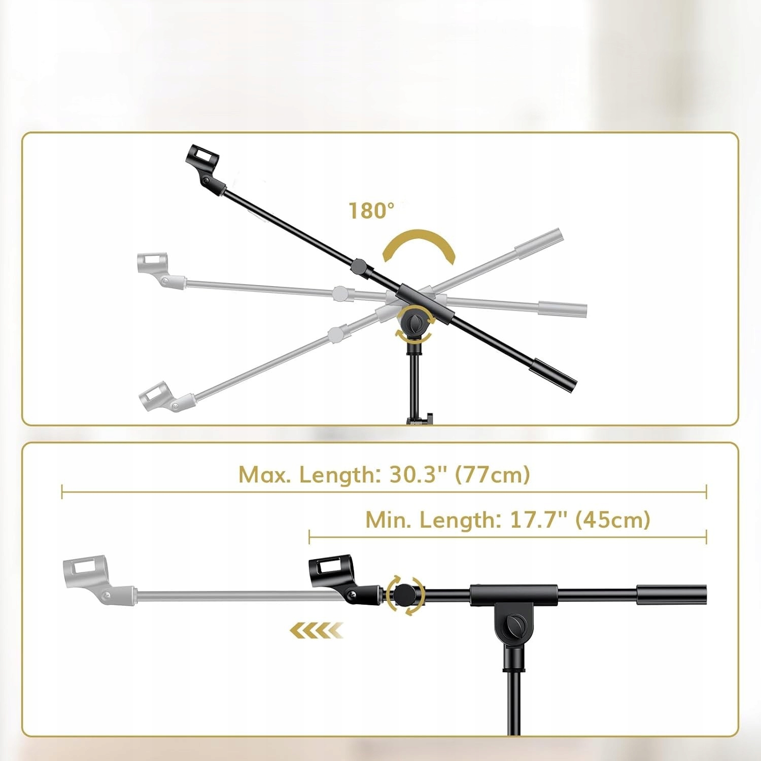 Statyw Podłogowy Do Mikrofonu Mikrofonowy Uchwyt Stojak Regulowany Ramię