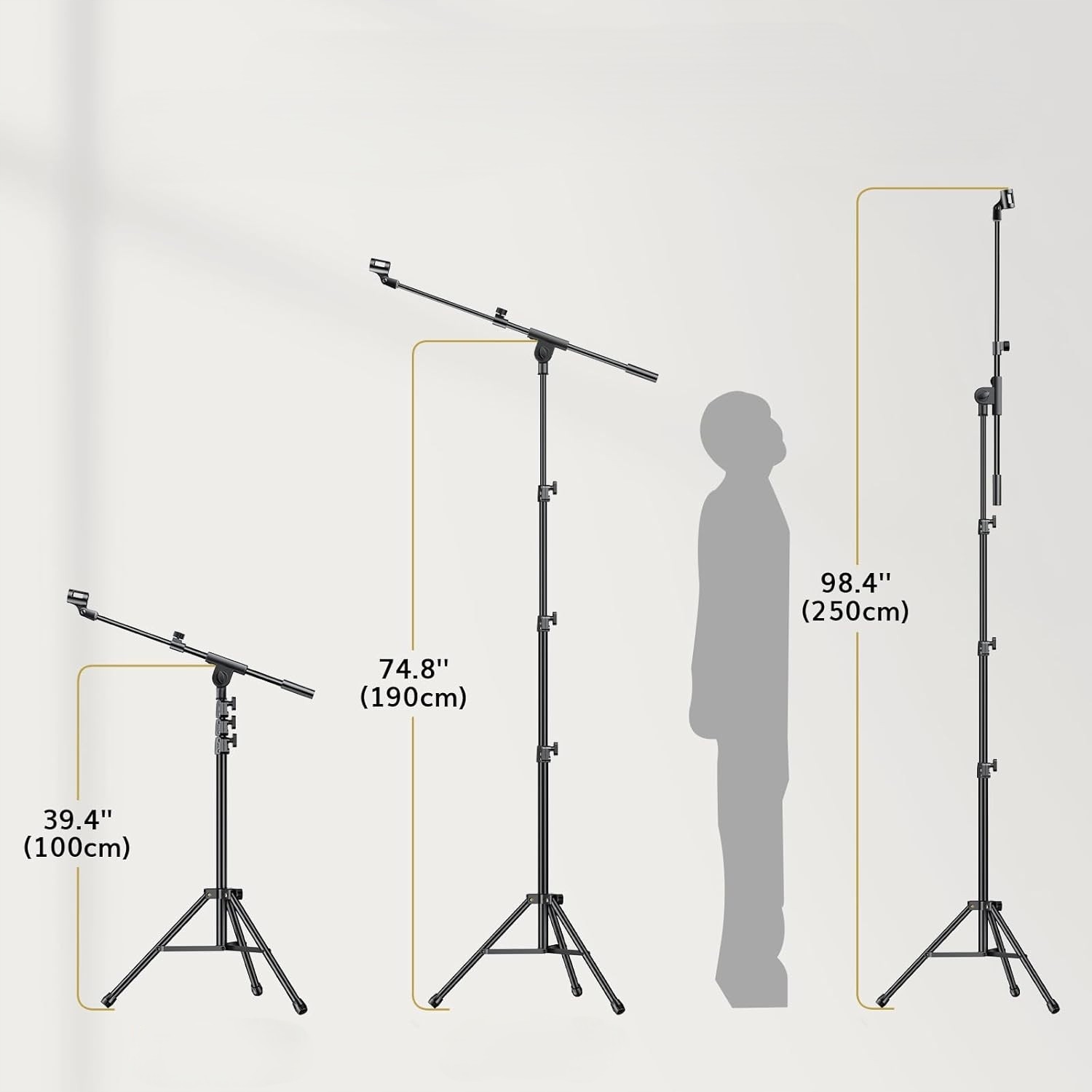 Statyw Podłogowy Do Mikrofonu Mikrofonowy Uchwyt Stojak Regulowany Ramię