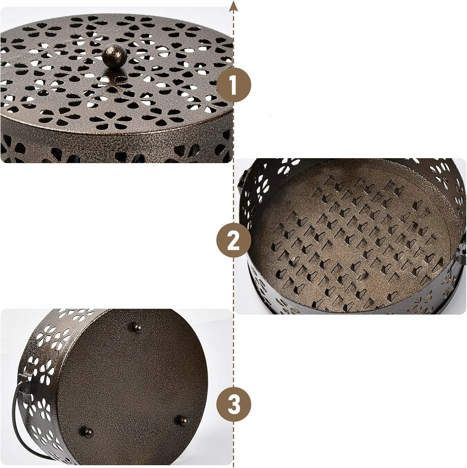 Pojemnik Stojak Uchwyt Na Spiralę Szpulę Kadzidła Na Komary Retro Kemping