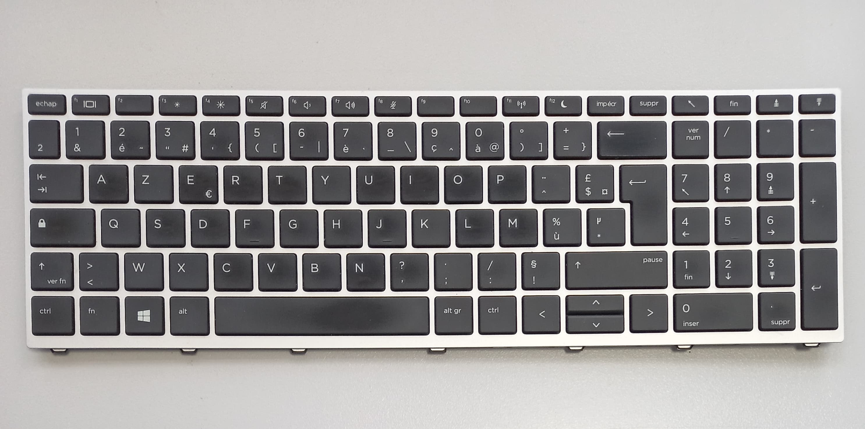 HP Probook 650 G4 Keyboard AZERTY Tastatur L09594-051 NSK-XK1SV