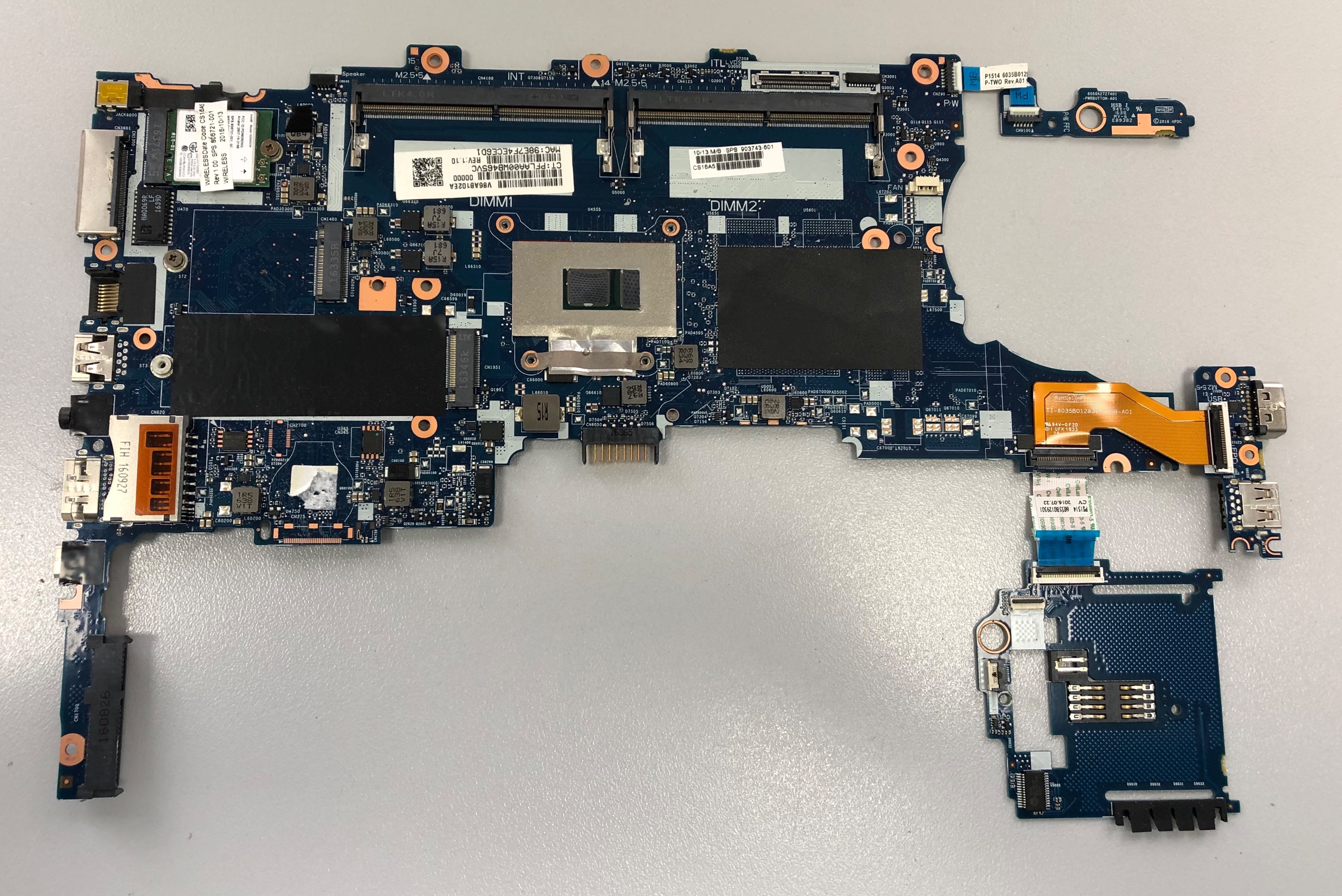 HP EliteBook 840 G3 Motherboard i7-6600U 6050A2822301-MB-A01 BIOS PASS
