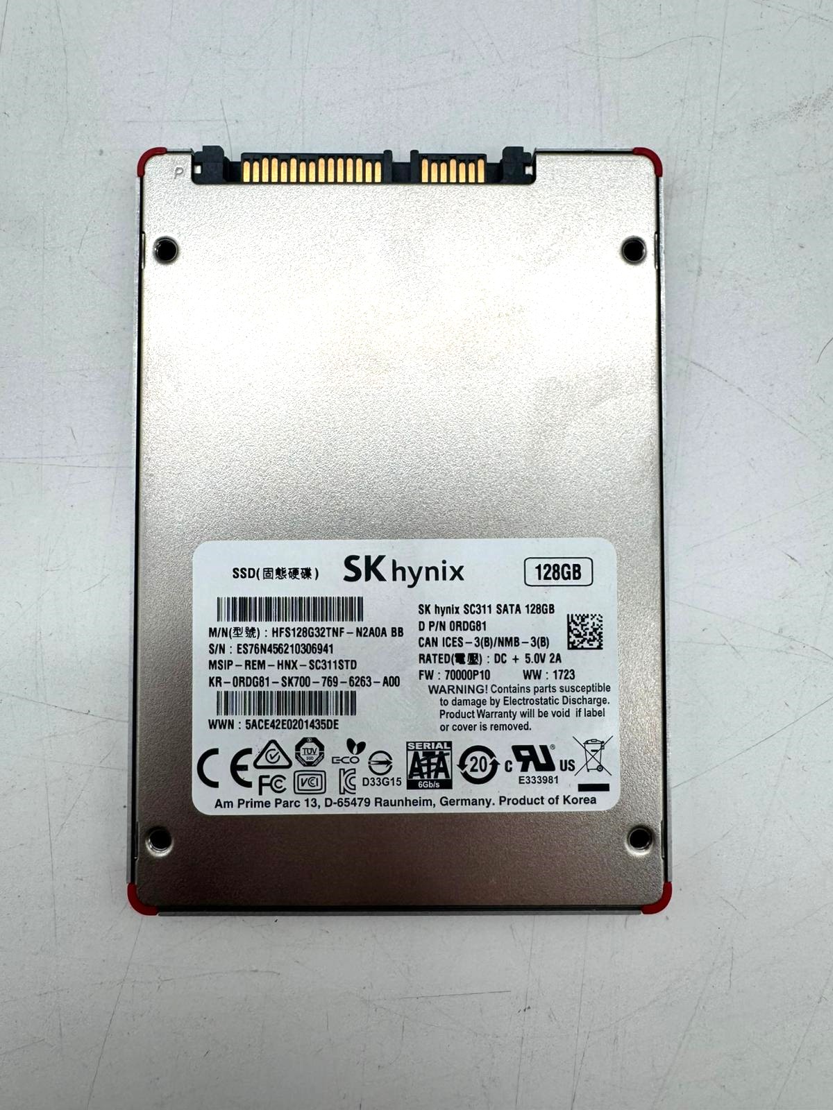 SK Hynix SC311 SSD 128GB Disk Festplatte SATA 0RDG81
