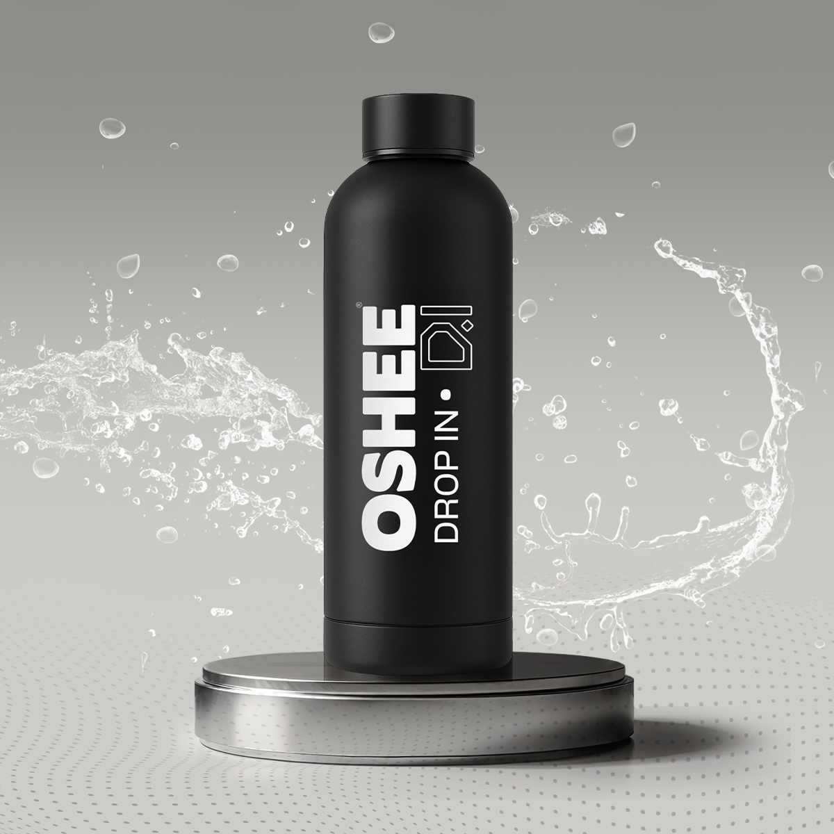 Butelka termiczna OSHEE DROP IN 500 ml Black