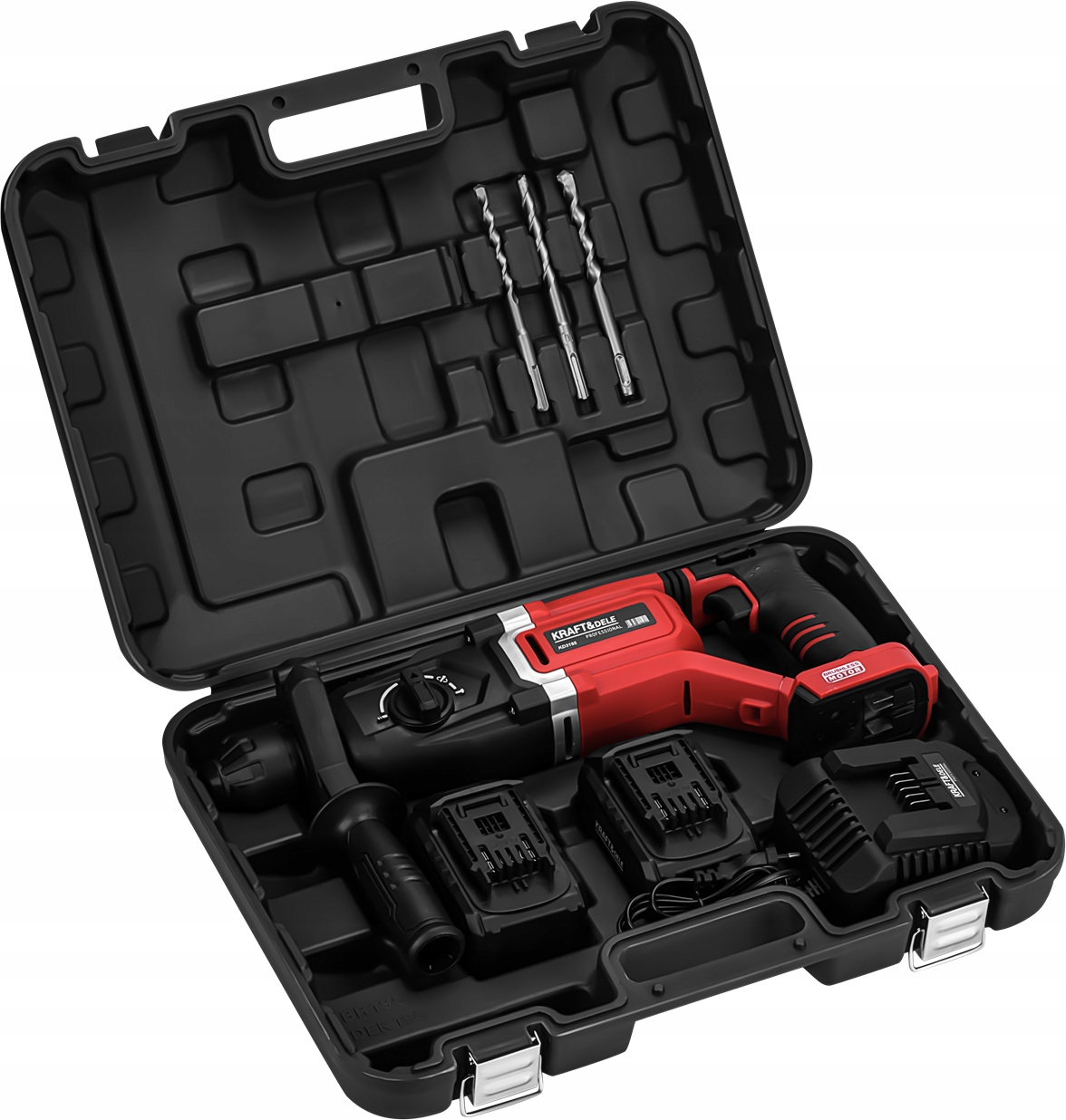 Młot Udarowy SDS Plus 1000W 4,5J Akumulatorowy 21V 2 x 4Ah 4,5J Kraft&Dele