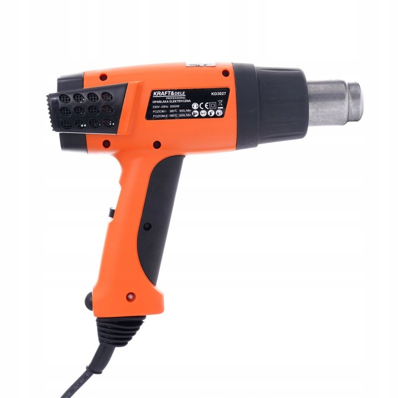 OPALARKA ZGRZEWARKA ELEKTRYCZNA 230V 580C 2000W 2 BIEGI 4 DYSZE KD3027