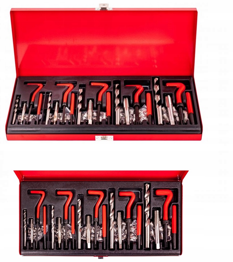 Gwintowniki Zestaw Naprawczy do Gwintów 131 Elementów Sztuk Kraft&Dele