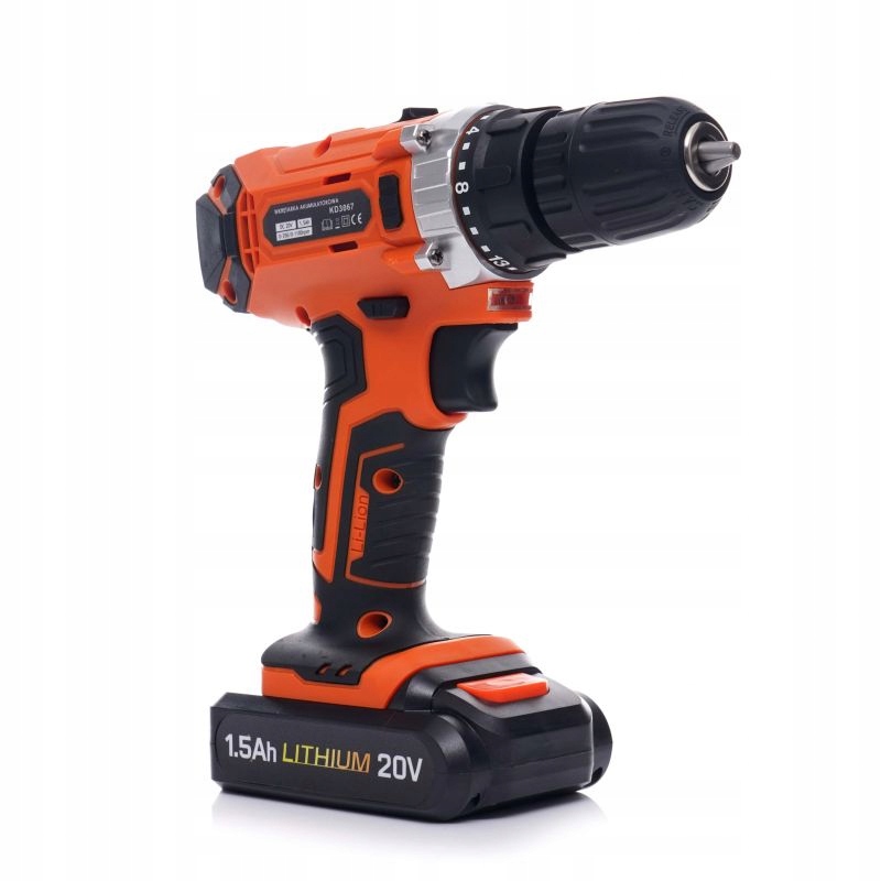 WKRĘTARKA WIERTARKA AKUMULATOROWA 20V LI-ION 2X AKU LCD WALIZKA KD3067