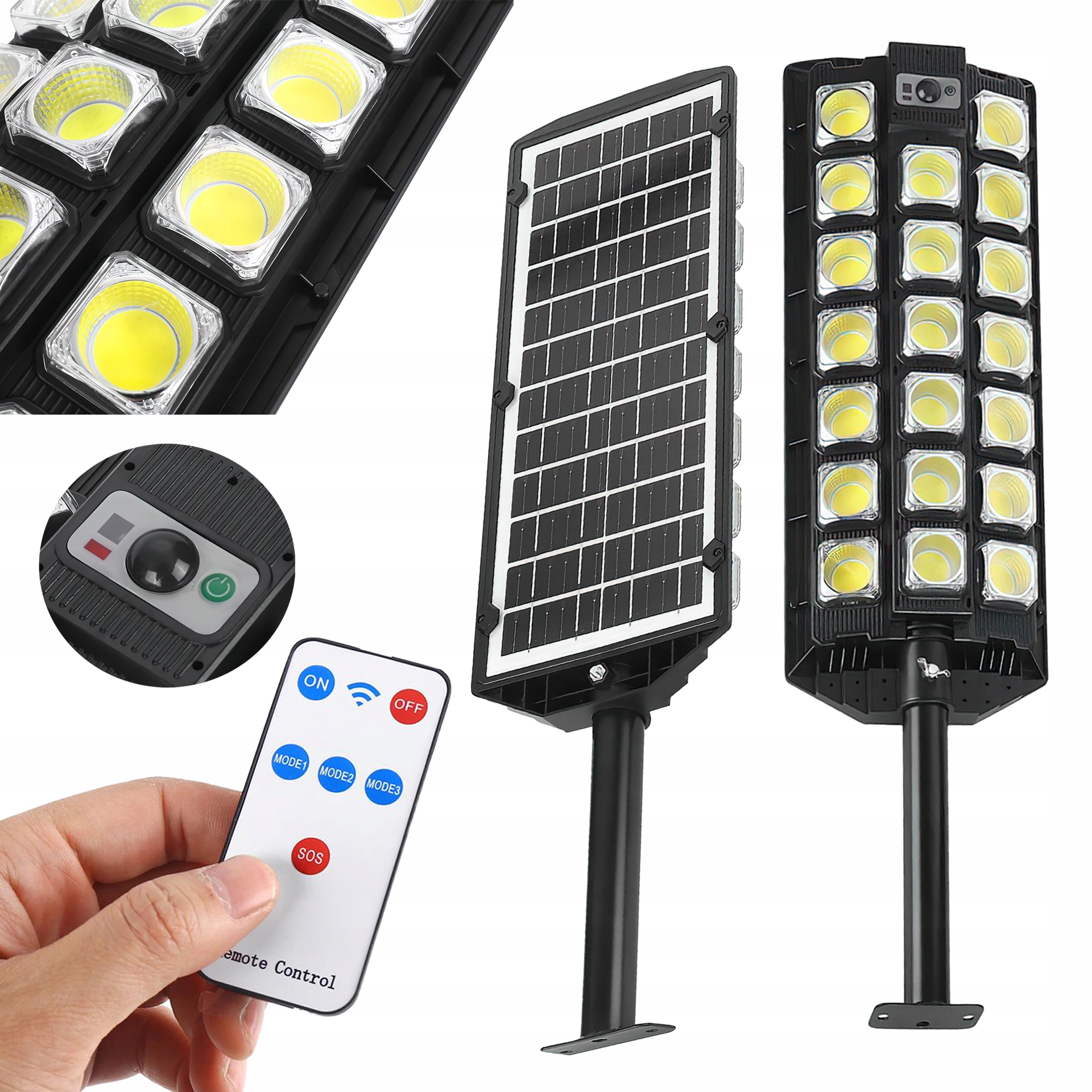 Lampa Uliczna Solarna z Pilotem Kraft&Dele 2500W 20.000 lm IP65