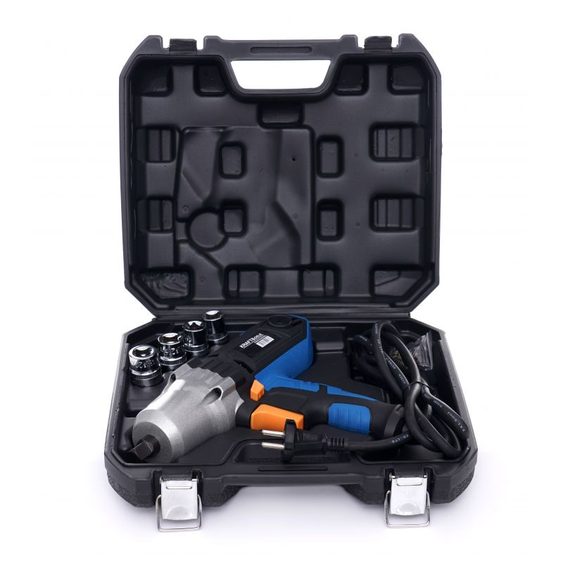Elektryczny klucz udarowy 1/2" + walizka + nasadki Kraft&Dele KD1796