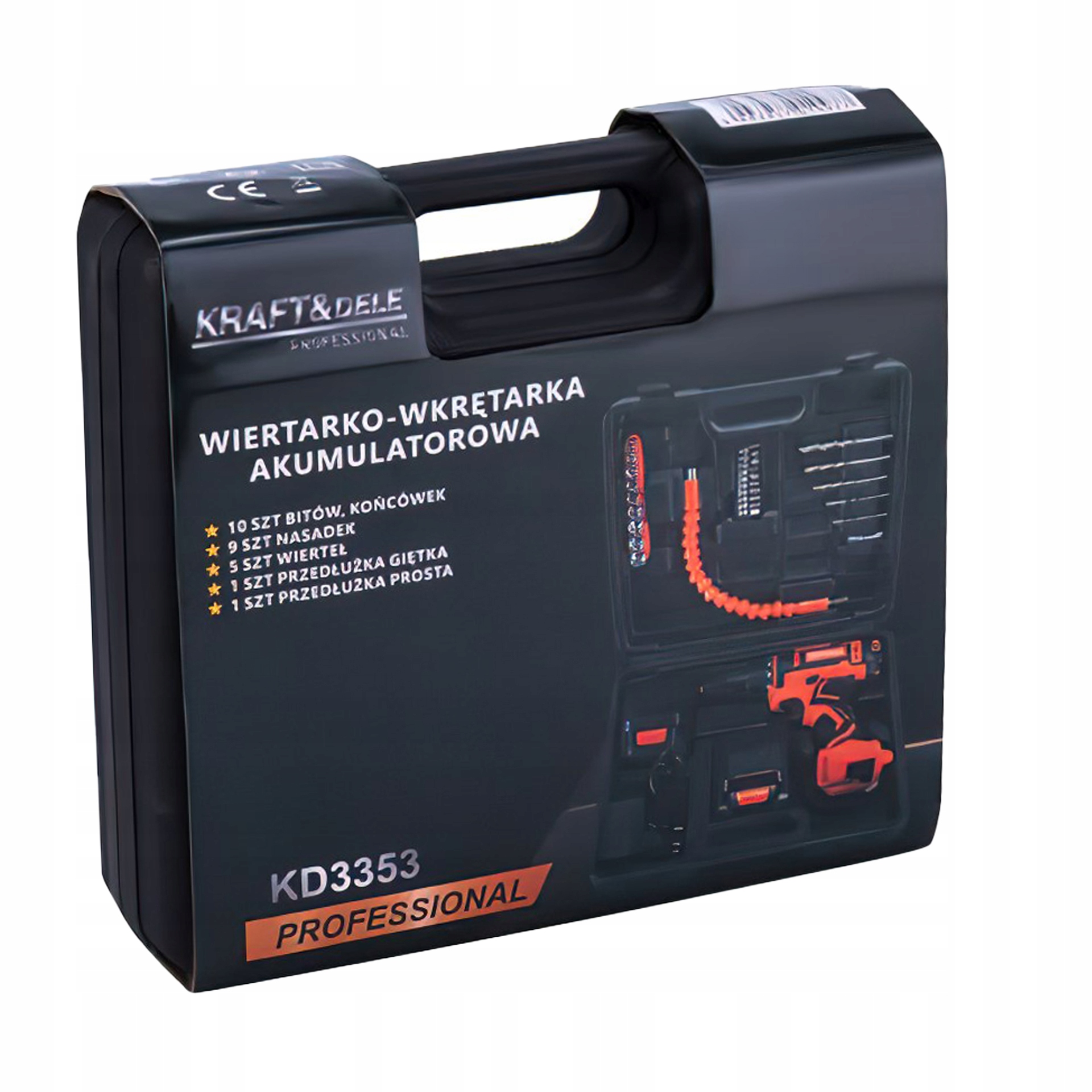 Wiertarko Wkrętarka Akumulatorowa Kraft&Dele 21V 2Ah 2x Bateria Zestaw