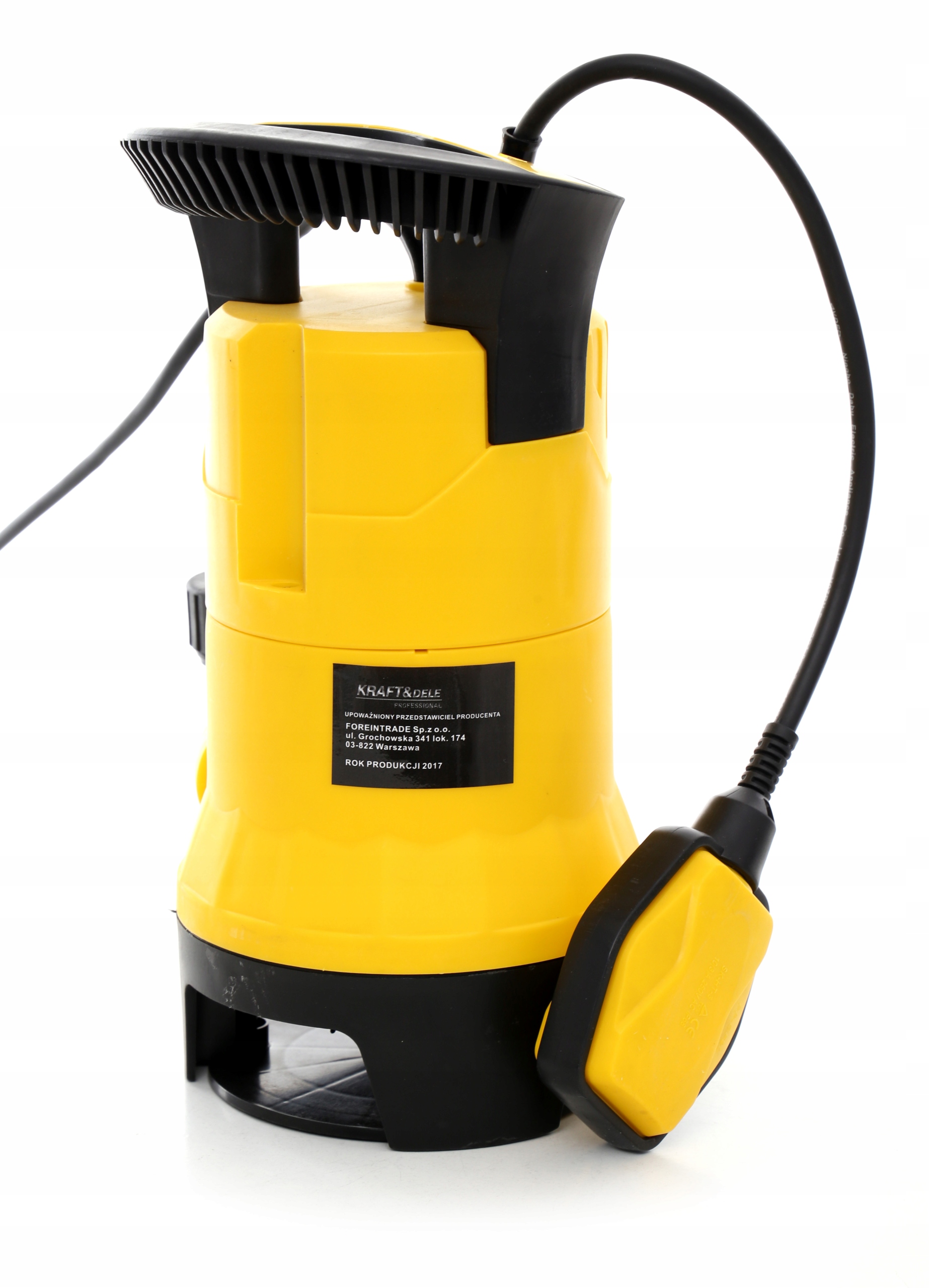 POMPA DO WODY CZYSTEJ BRUDNEJ SZAMBA ZATAPIALNA MOCNA PŁYWAK 1650W KD740