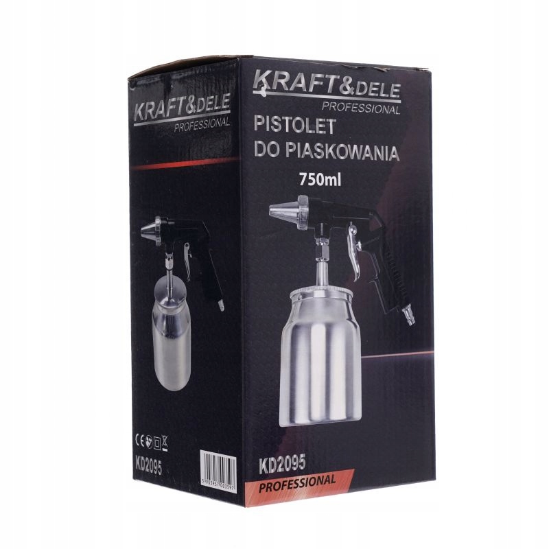 PISTOLET DO PIASKOWANIA ZBIORNIK 750ML 1,4MM DYSZA KD2095
