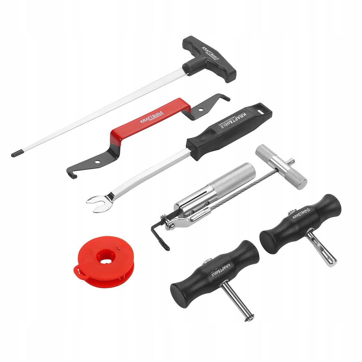 Zestaw do Wycinania Szyb Samochodowych 7 Elementów Etui Kraft&Dele