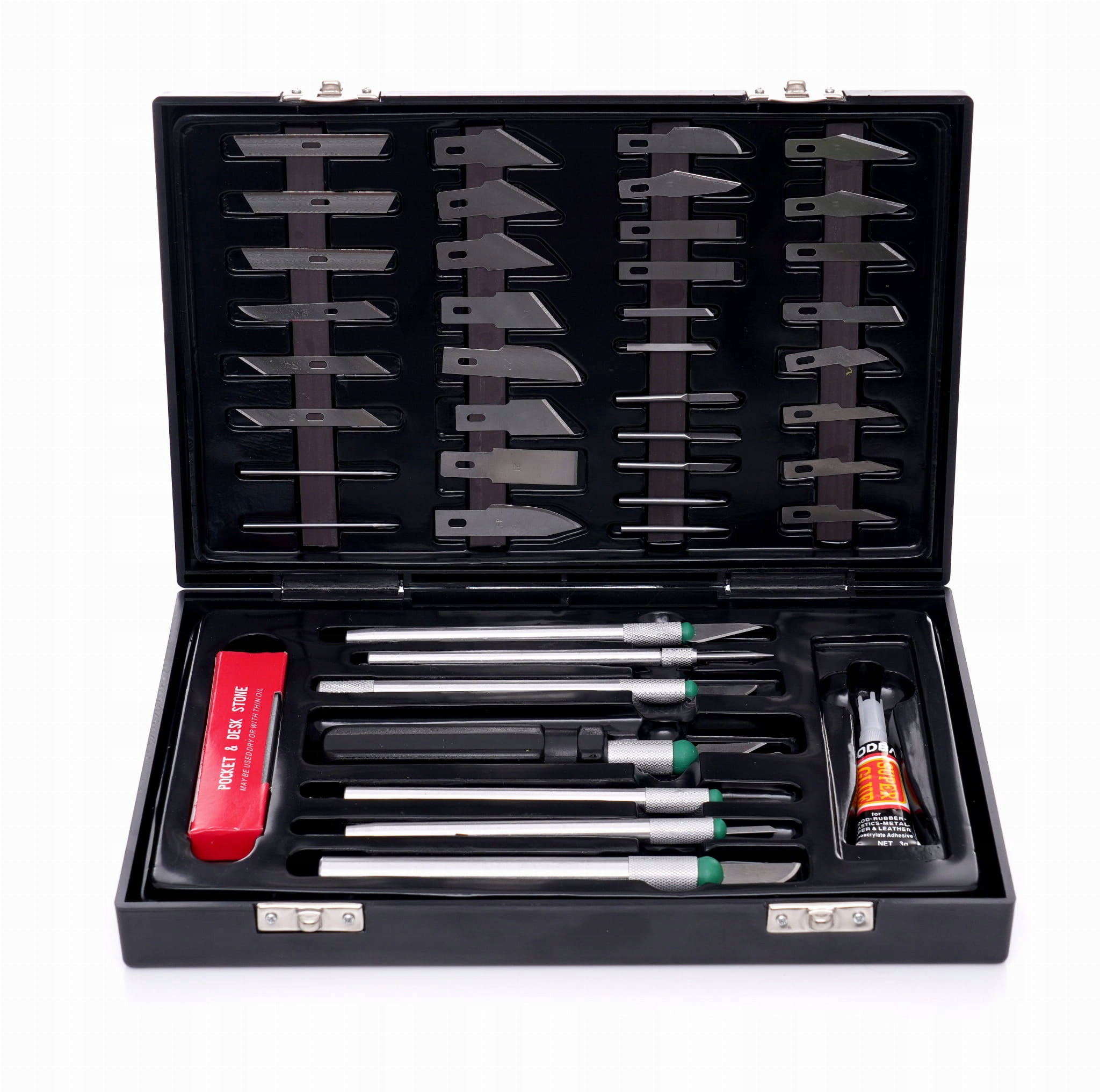 Nożyki modelarskie precyzyjne zestaw 56 elementów