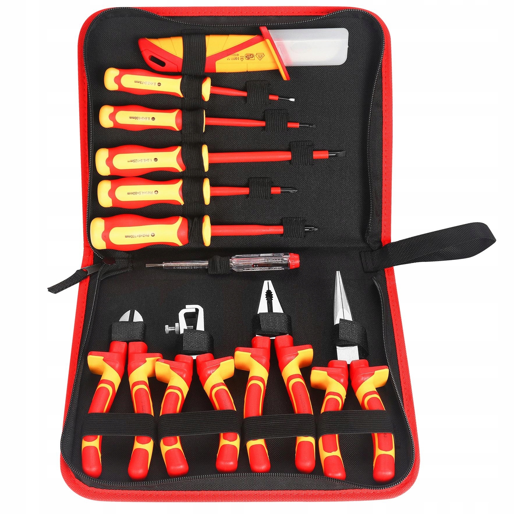 Zestaw Narzędzi Izolowanych Elektryka 11 Elementów do 1000V Kraft&Dele