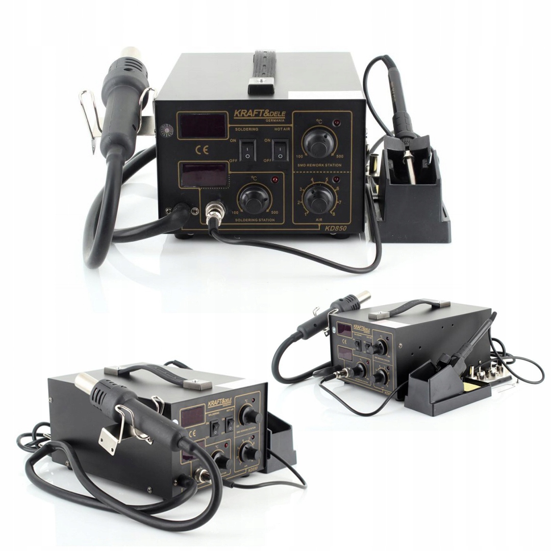 Spawarka do Plastiku 2w1 KD850 Zgrzewarka 4 DYSZE LED 60W