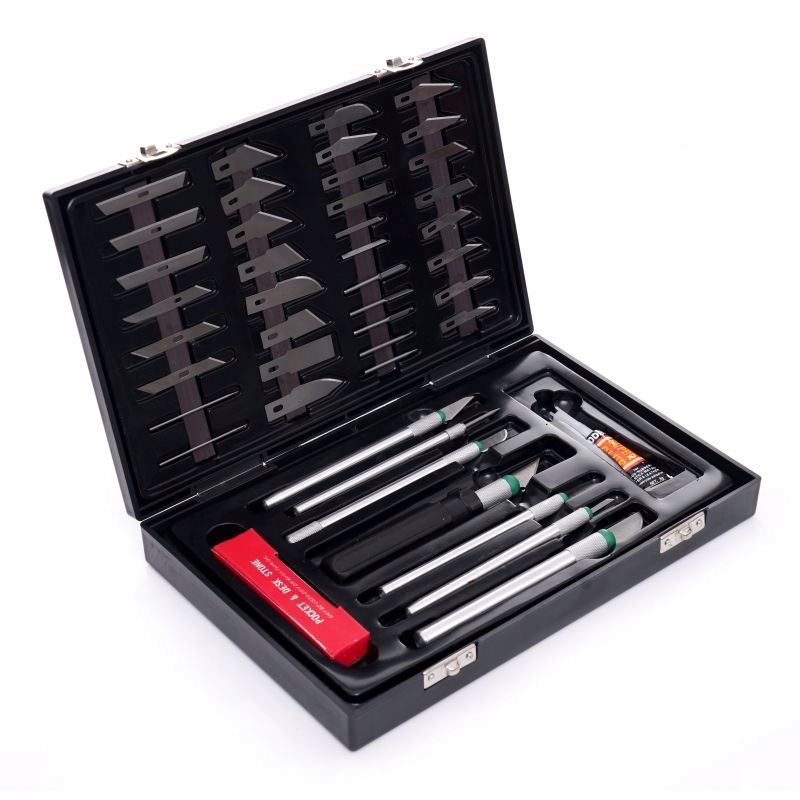 Nożyki modelarskie precyzyjne zestaw 56 elementów