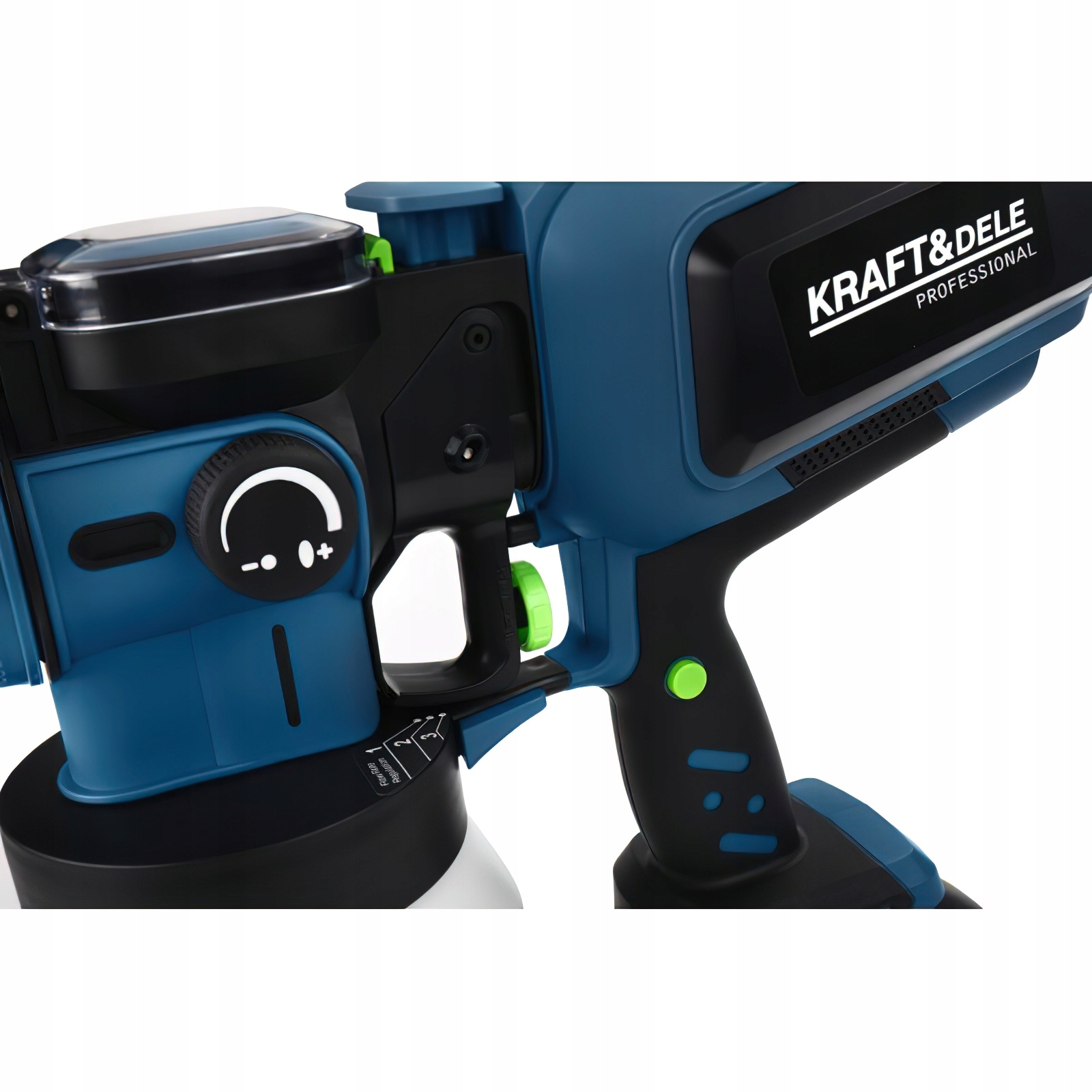 Bezprzewodowy Akumulatorowy Pistolet Natryskowy Lakierniczy 21V 1,2 L LED