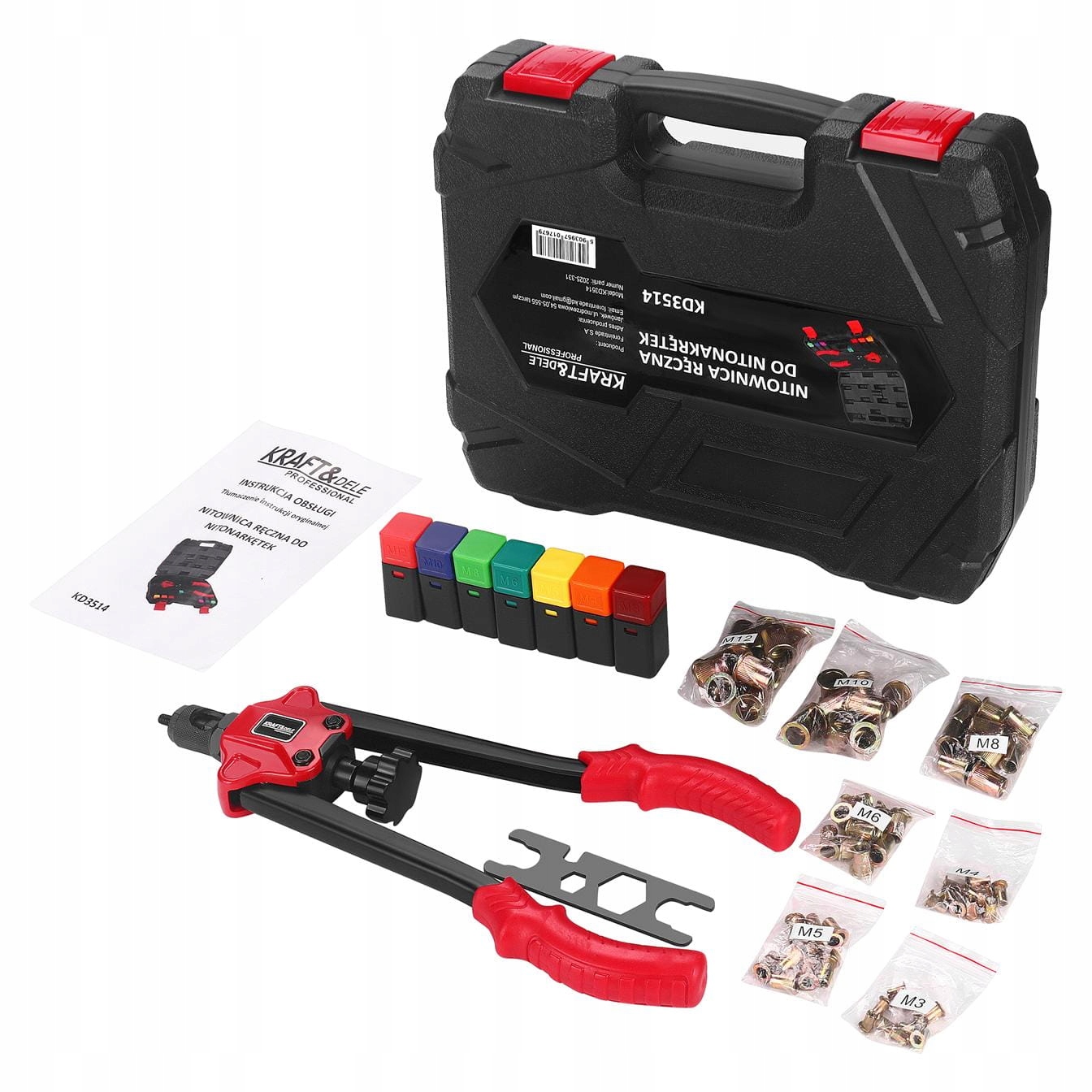 Nitownica do Nitonakrętek M3-M12 Kraft&Dele