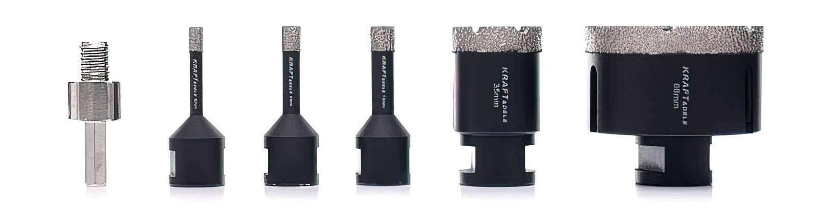 Zestaw Otwornic Diamentowych Kraft&Dele 6 sztuk 6-68 mm