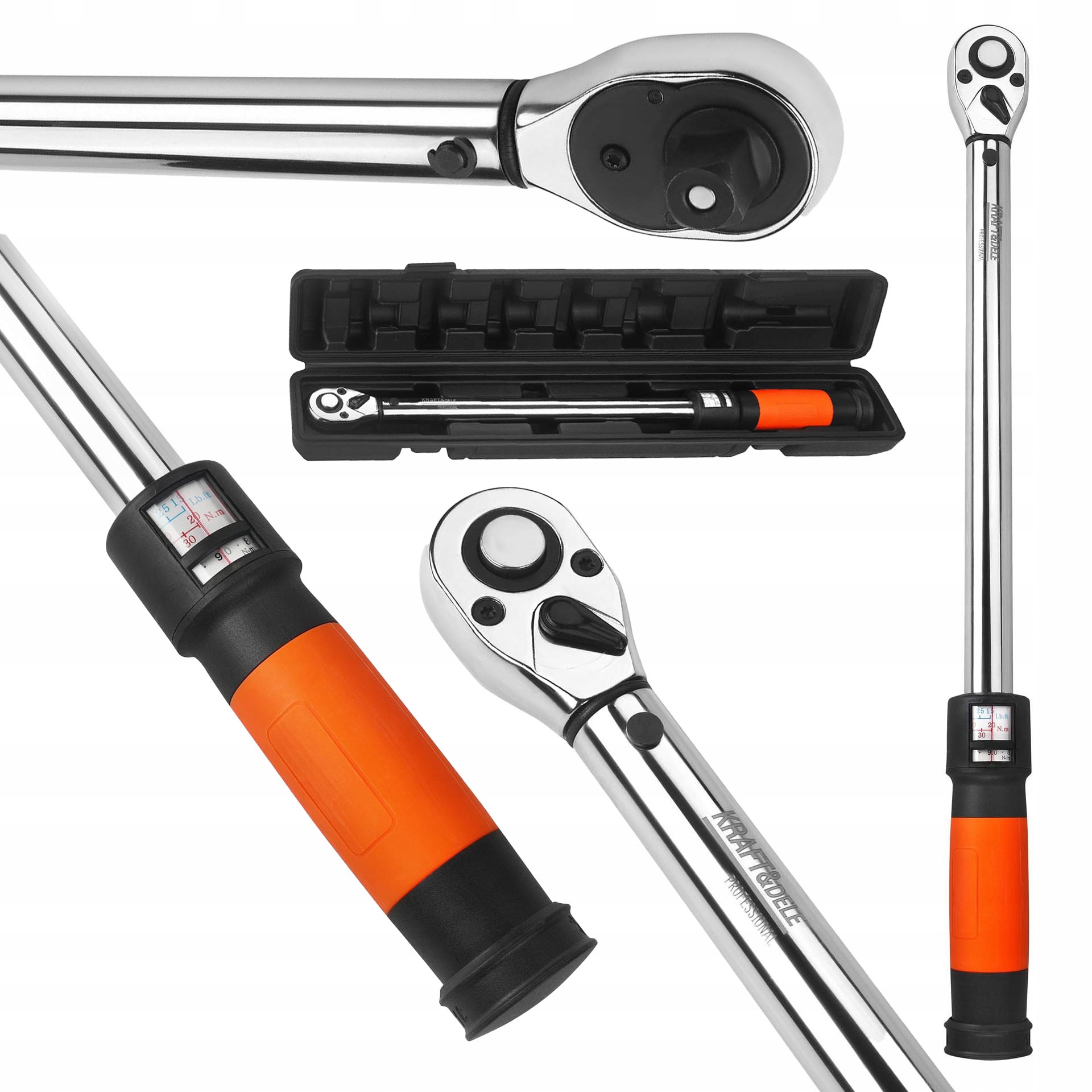 Klucz Dynamometryczny Cr-V 1/2"" 20-220Nm Kraft&Dele