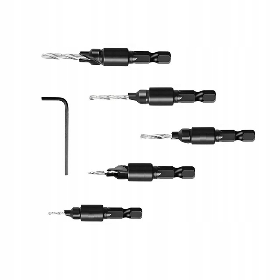 Zestaw Wierteł do Konfirmatów 5 elementów sztuk 5-12 mm