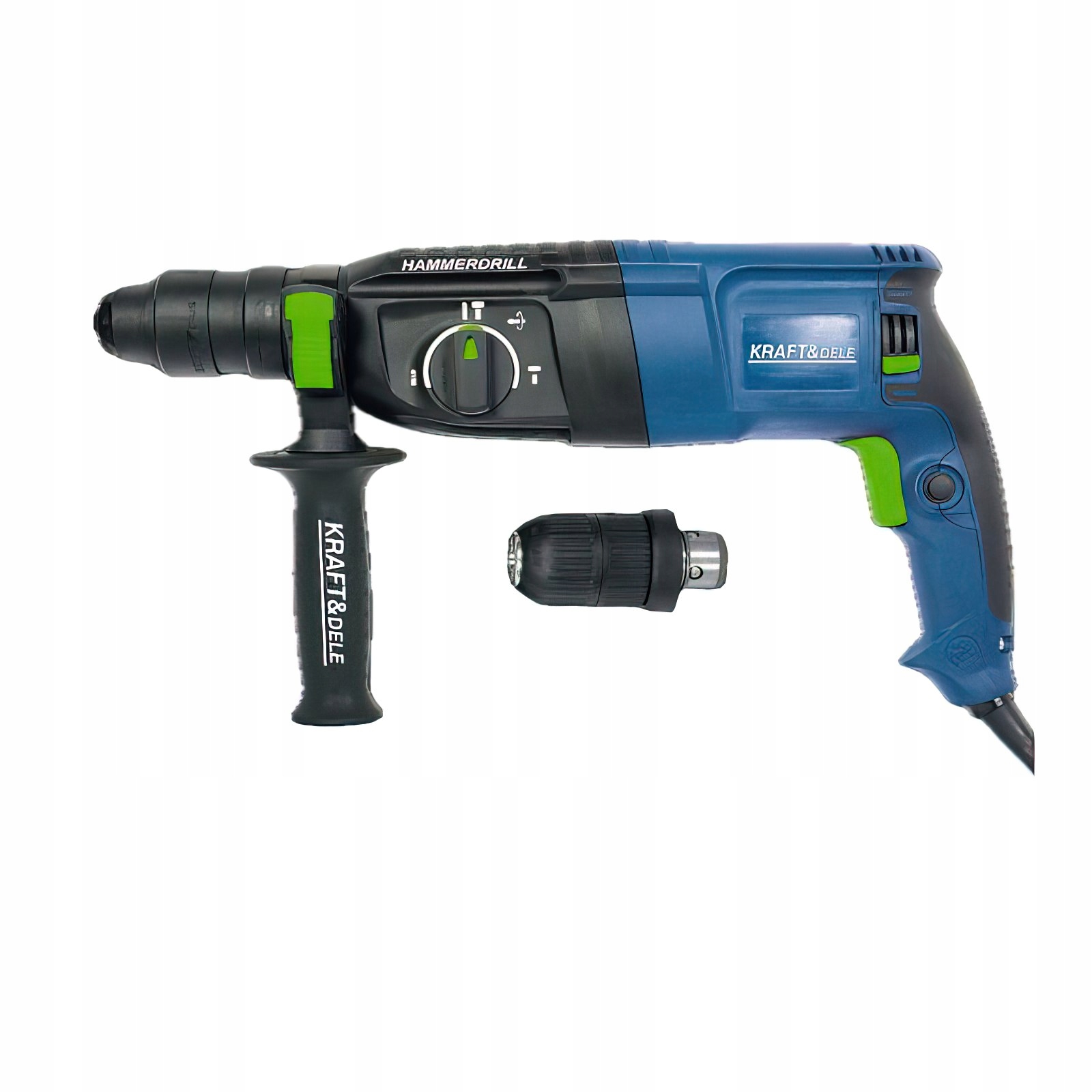 Młotowiertarka 2650 W 230 V 1300 RPM 5500 BPM SDS + Wymienne Futerko