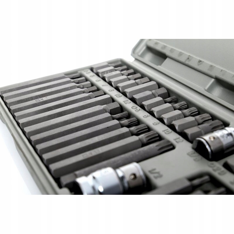 Zestaw Komplet Bitów Specjalnych HEX TORX SPLINE 40 Elementów Kraft&Dele