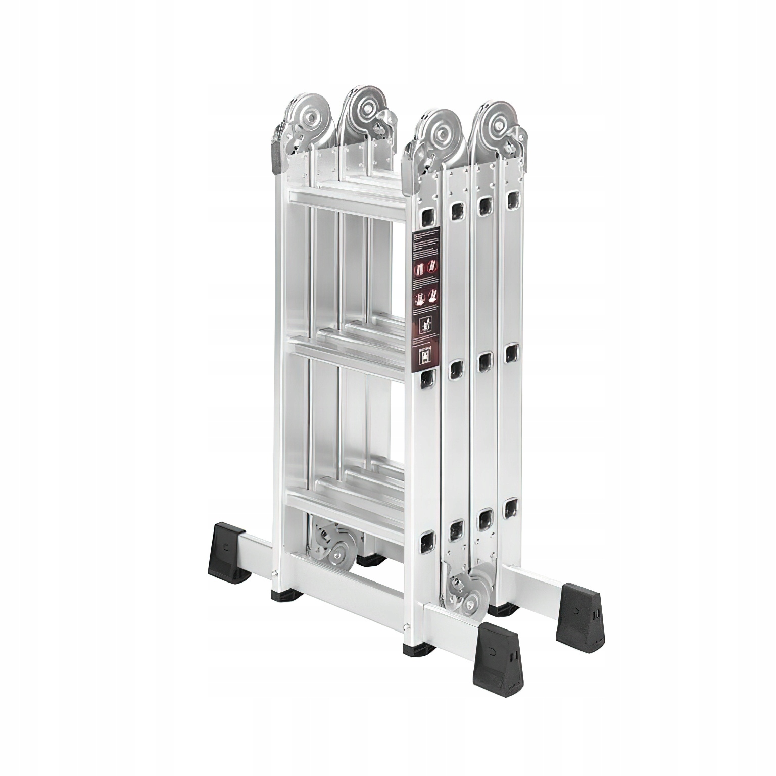 Drabina Składana Platforma Aluminiowa 4 X 3 346 CM MAX 150 KG Ktaft&Dele