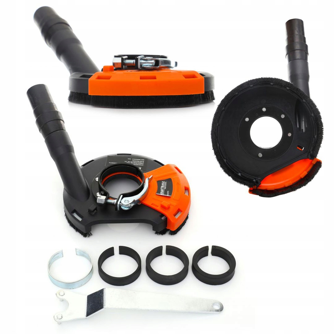 Osłona Przeciwpyłowa Odsysająca do Szlifierki Kątowej 180mm Kraft&Dele