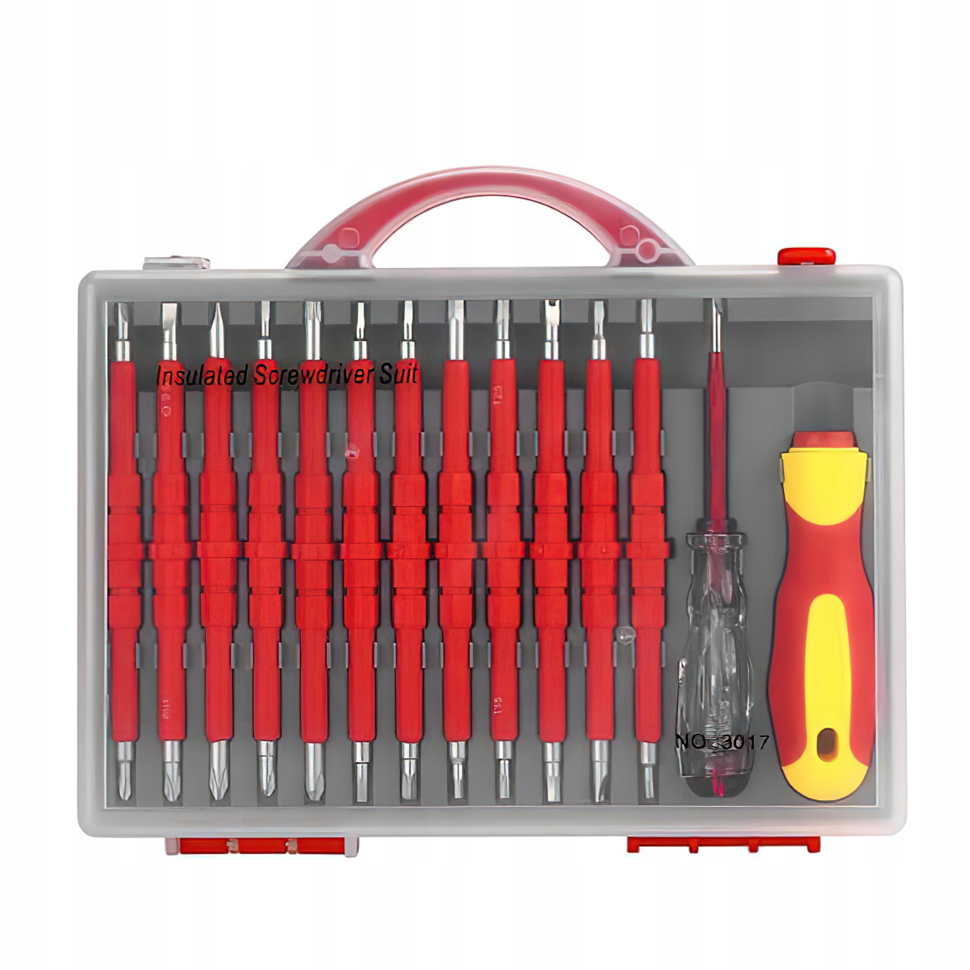 Zestaw Śrubokrętów Izolowanych Elektrycznych Dwustronny 14 Elem. Kraft&Dele